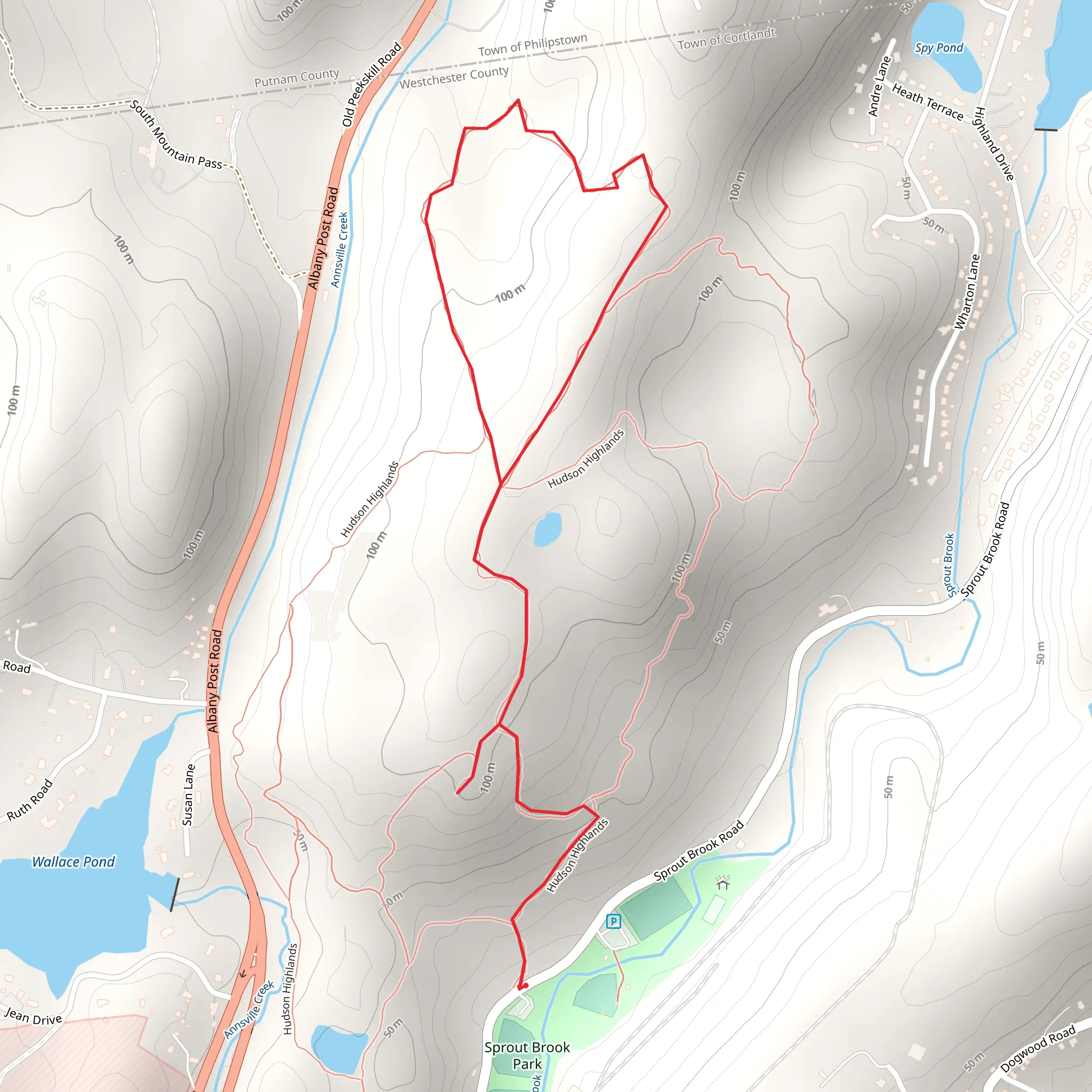 Sprout Brook Loop mobile static map