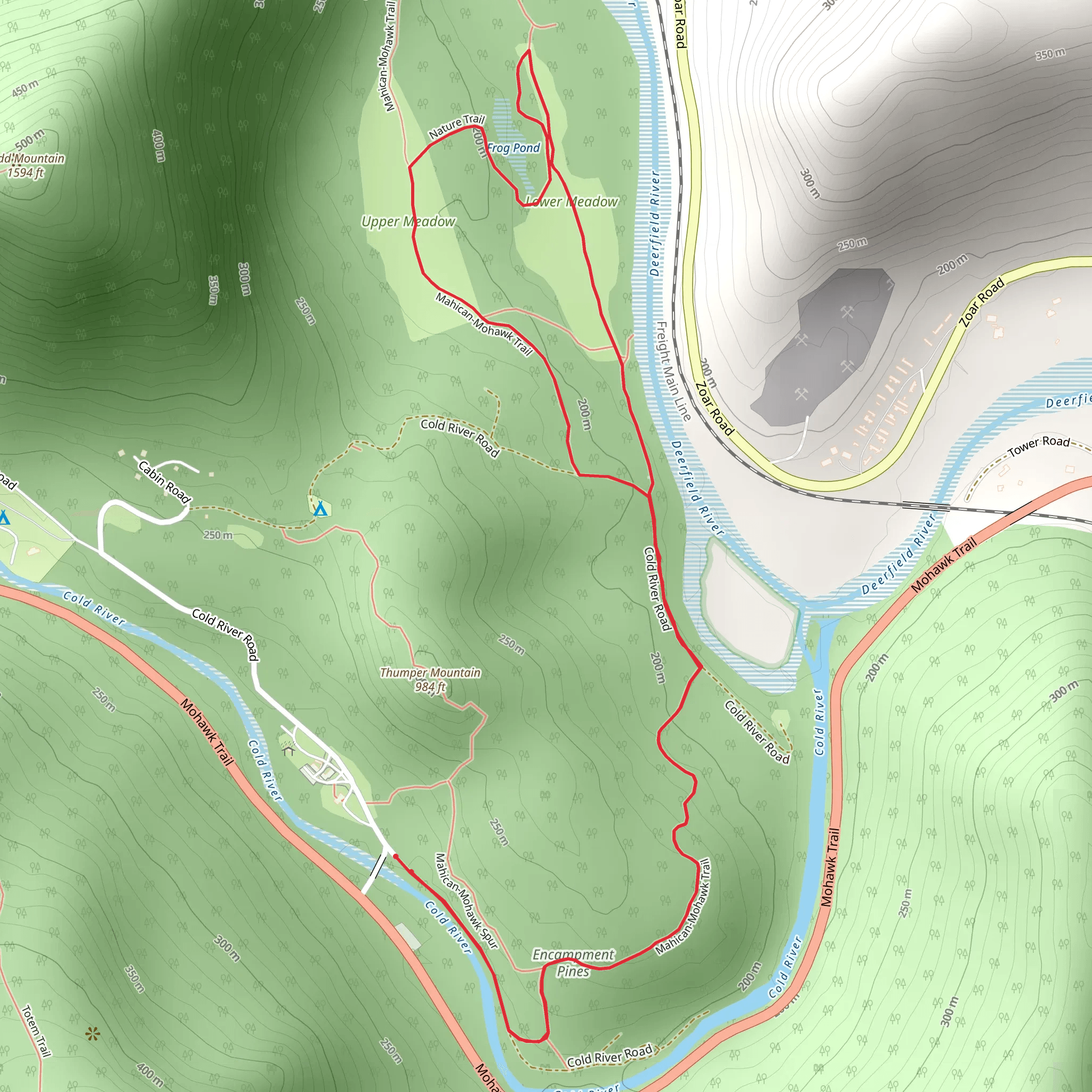 Red Pine Plantation - Nature Trail mobile static map