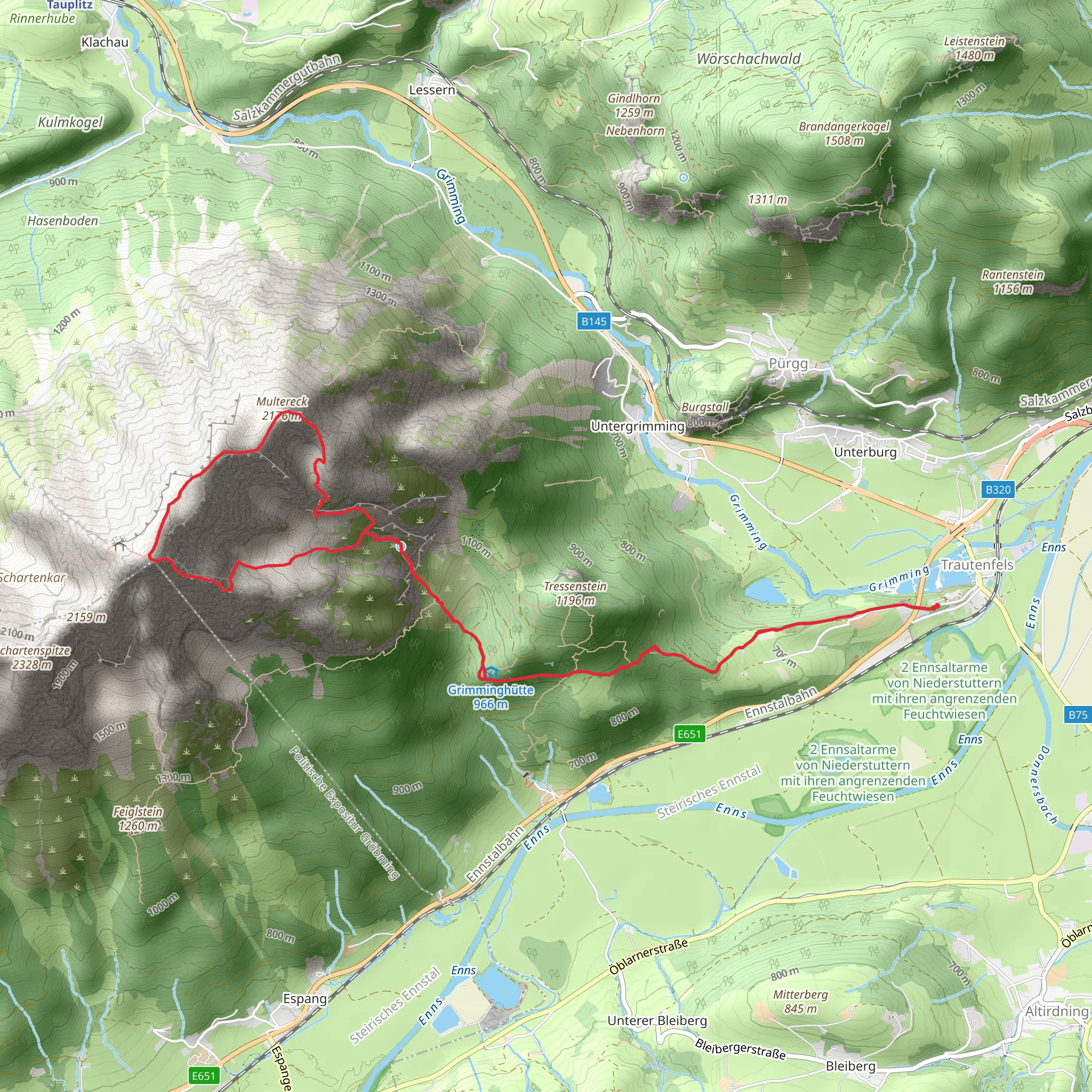 Grimming via Southeast Degree mobile static map