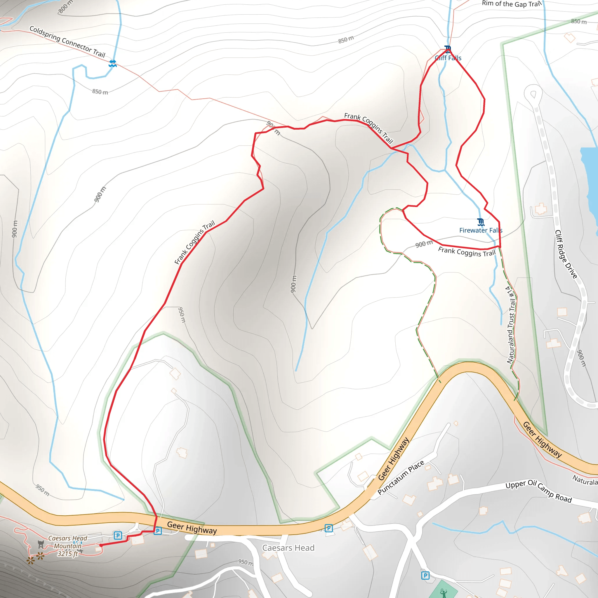 Frank Coggins Loop Trail mobile static map