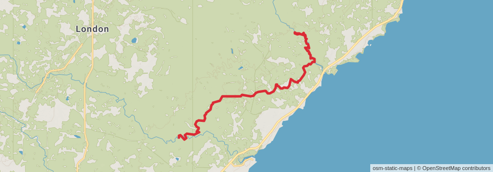 American Perimeter Trail - North Country Primary stage 149 Map