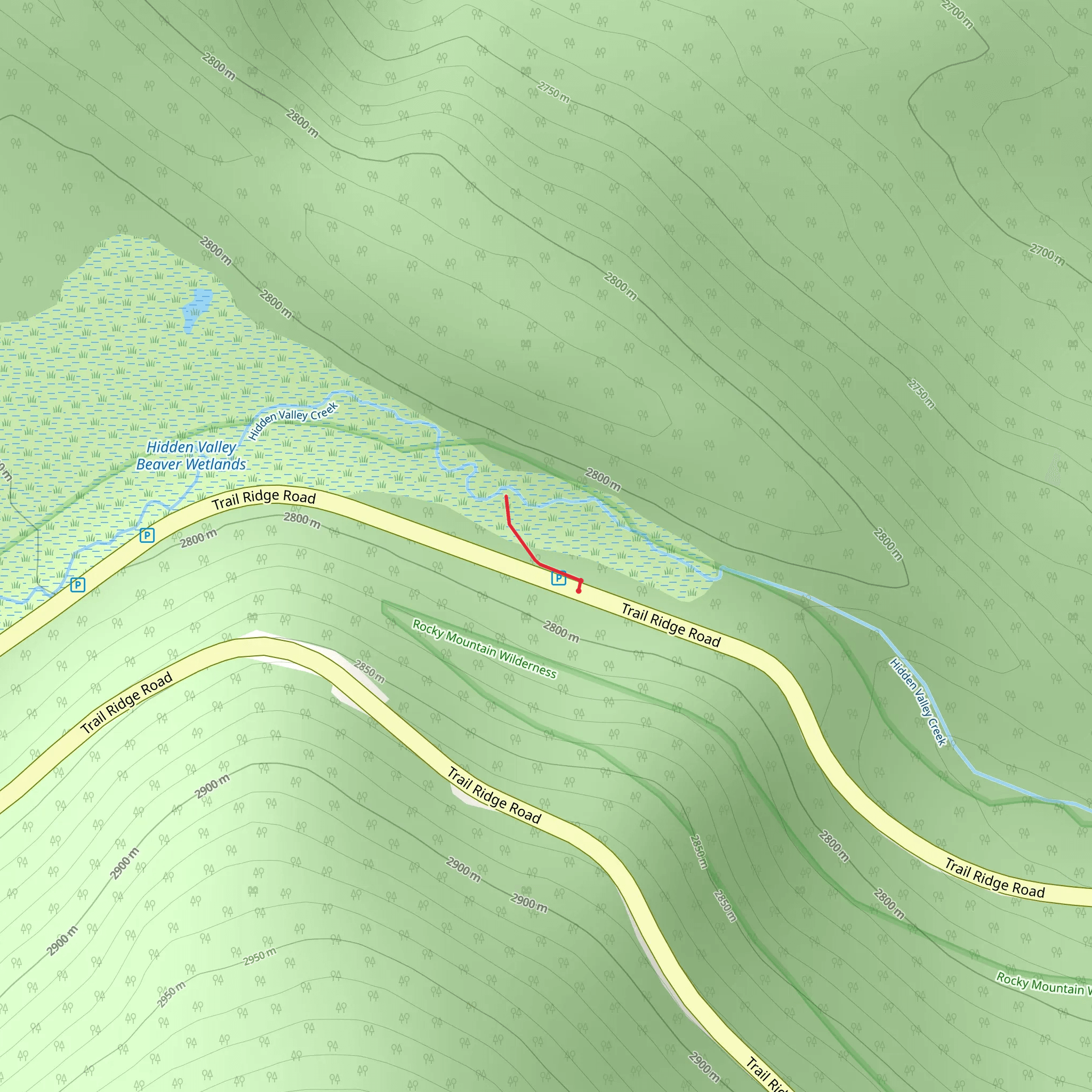 Beaver Ponds Trail mobile static map
