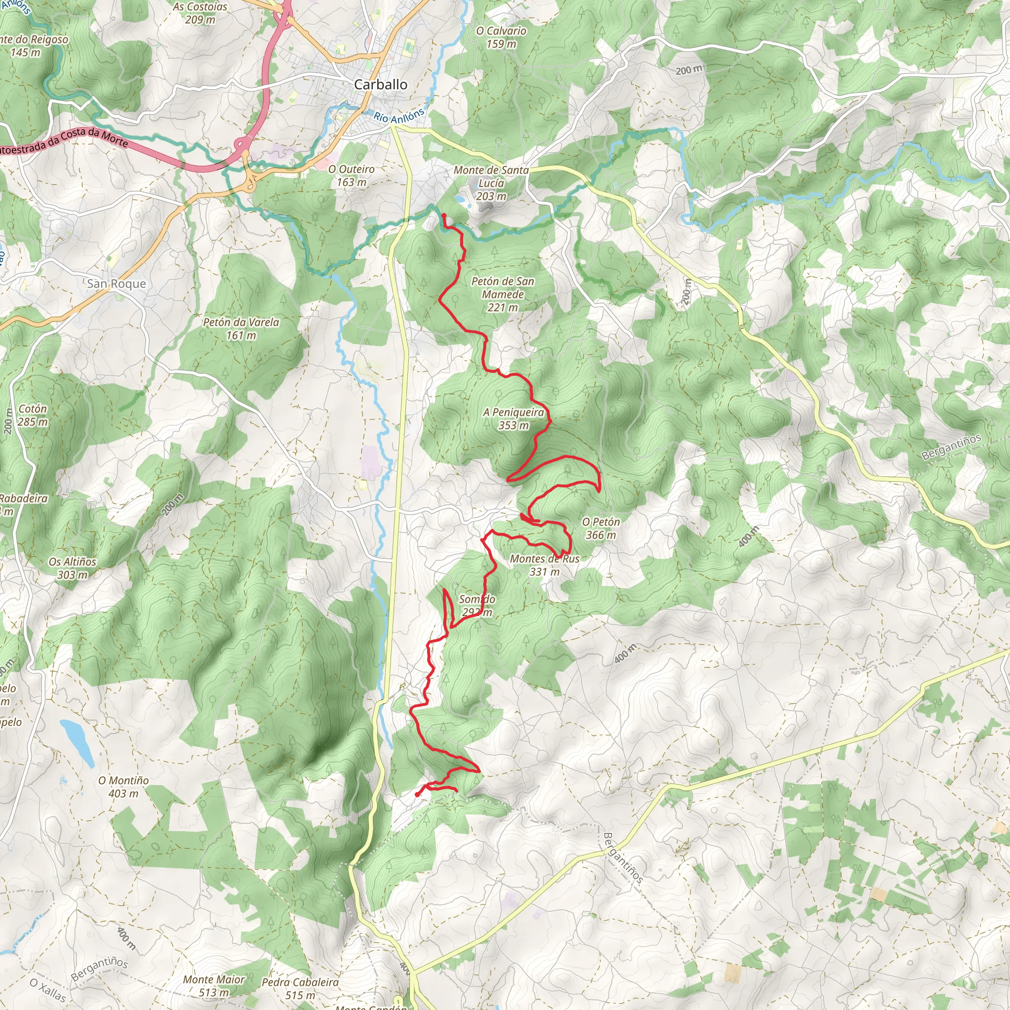 PR G 142 Ruta das Férvedas mobile static map