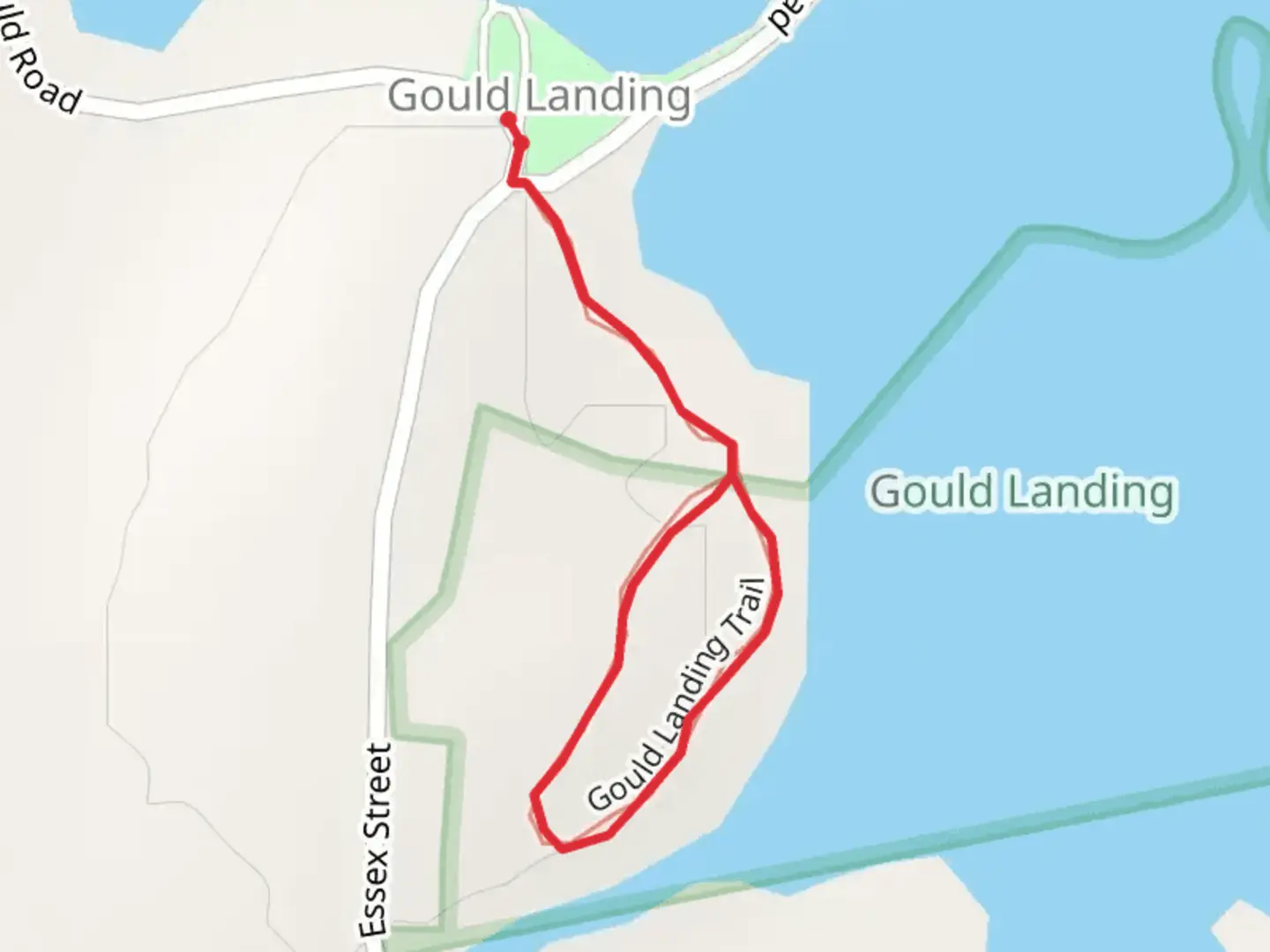 An image depicting the trail Hemlock Point Road Loop and its surrounding area.