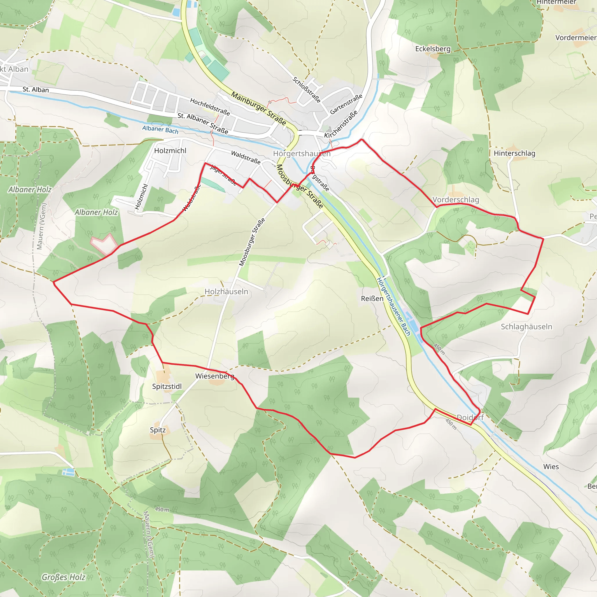 Hörgertshausen Loop mobile static map