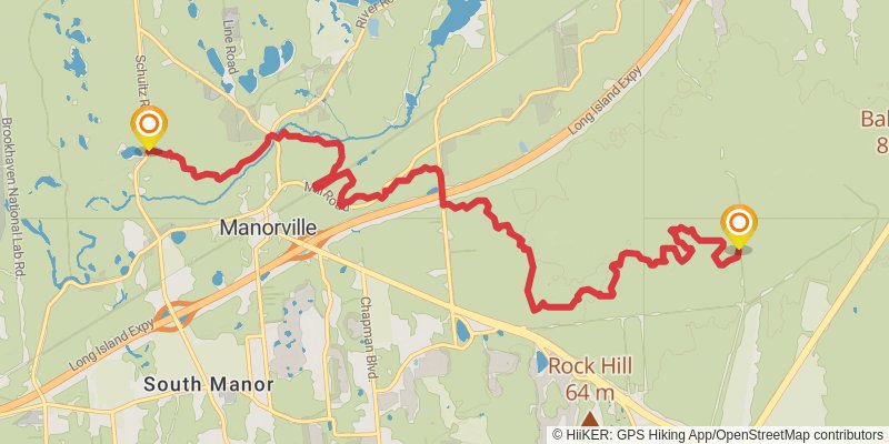 Paumanock Trail stage 9 Map