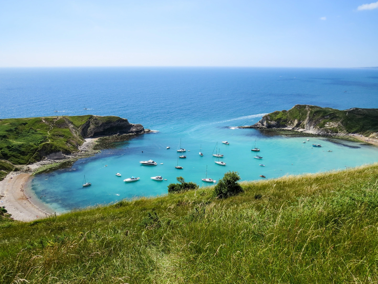 An image depicting the trail Lulworth Cove to Worth Matravers Walk and its surrounding area.