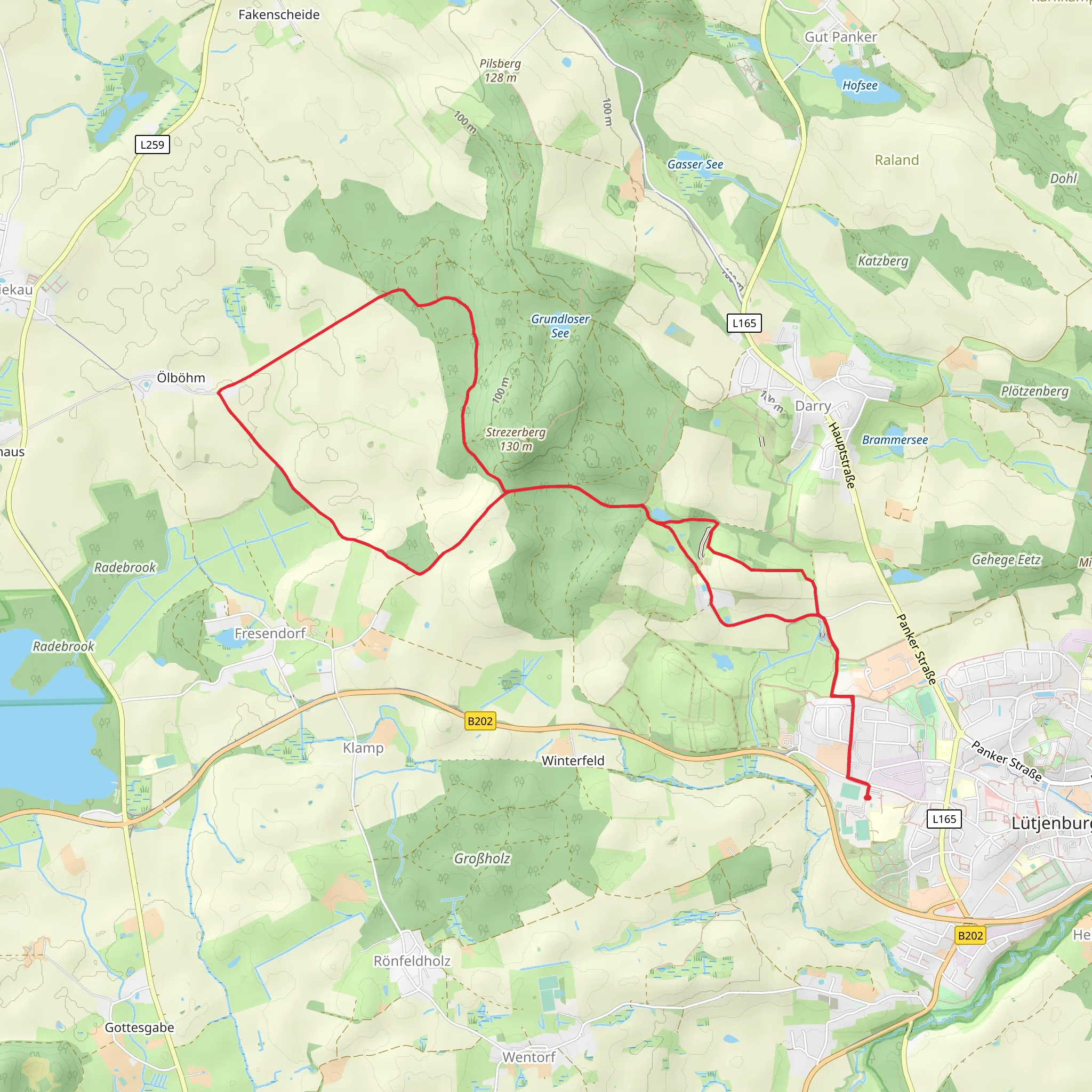 Streetzer Berge mobile static map