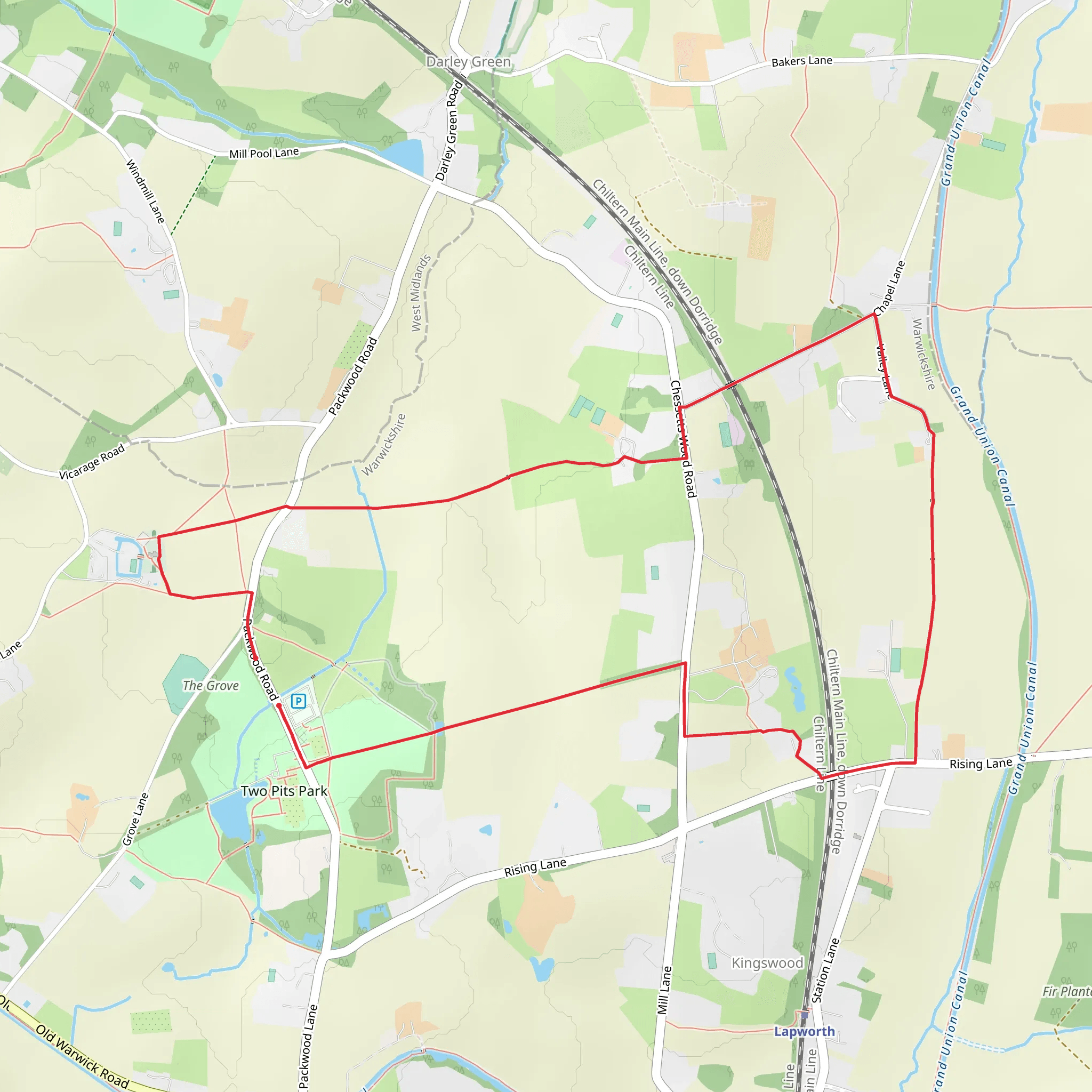 Chessetts Wood Loop mobile static map