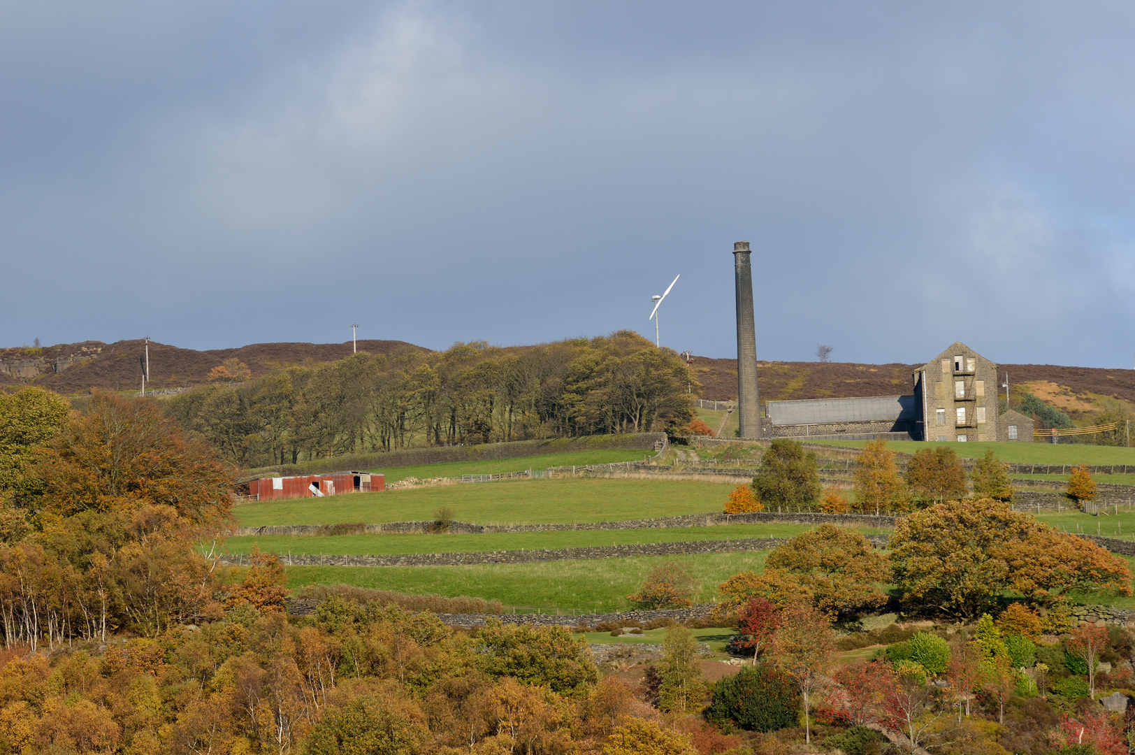 An image depicting the trail Hebden Bridge via Calderdale Way and its surrounding area.