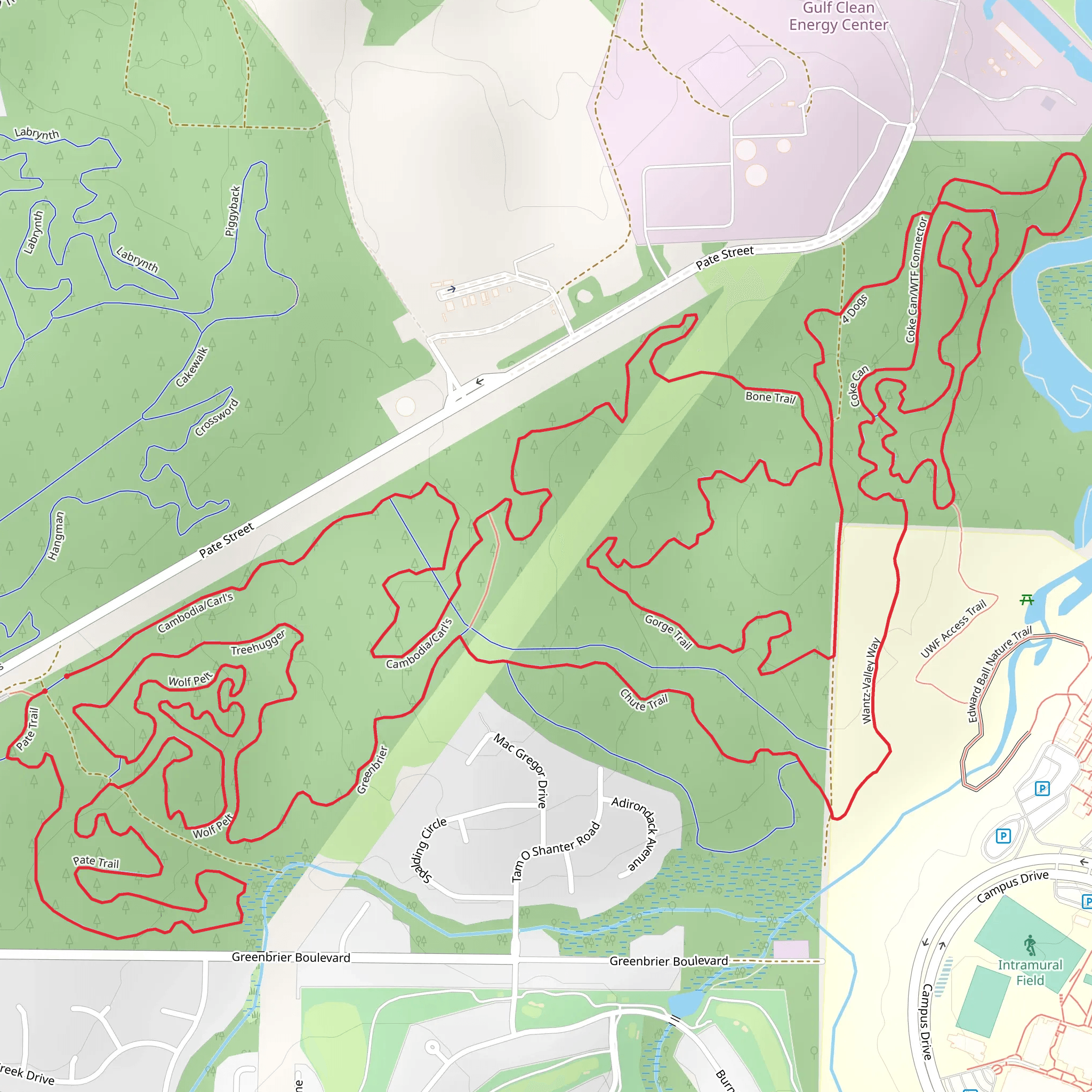 Pate Street Loop - South mobile static map