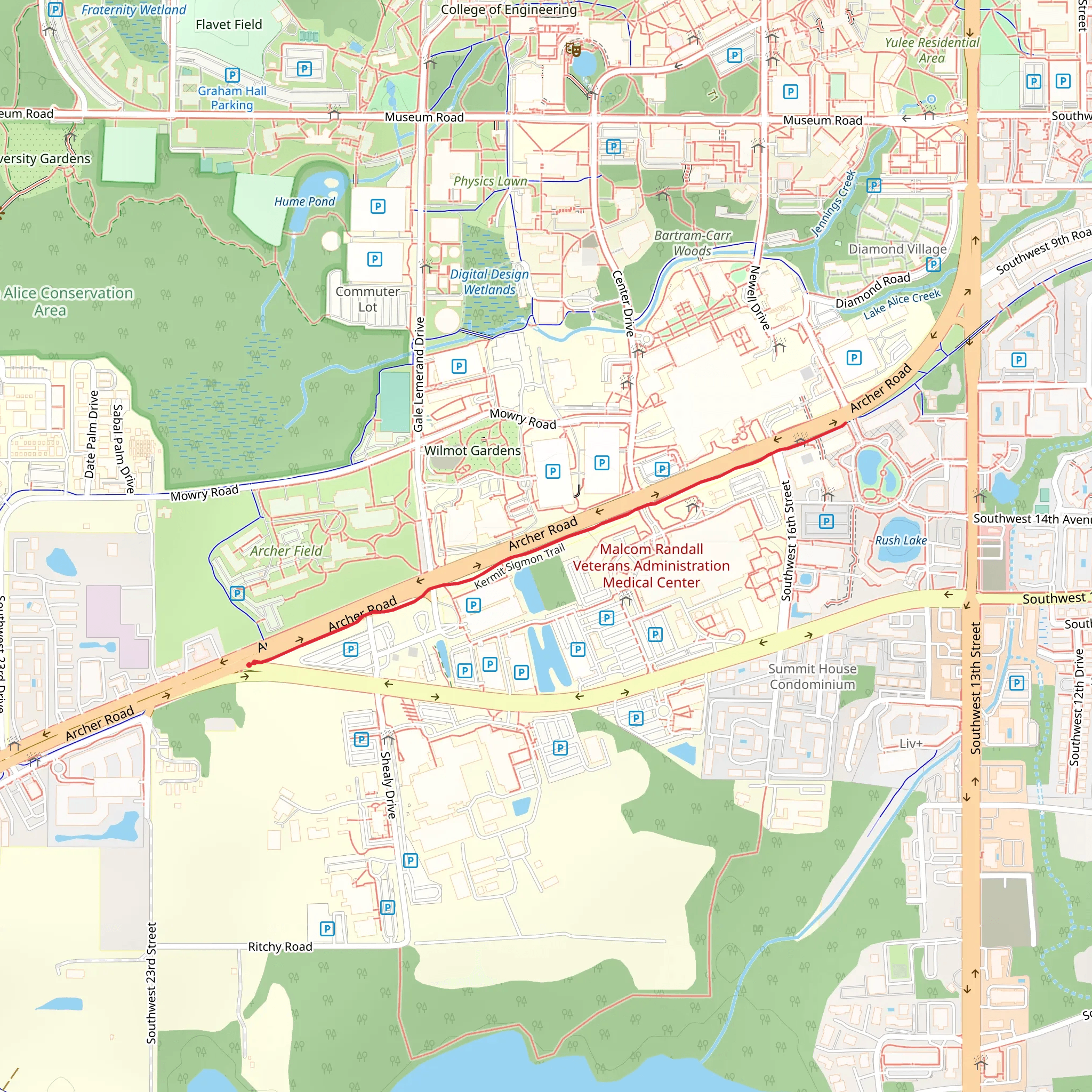 Kermit Sigmon Trail mobile static map