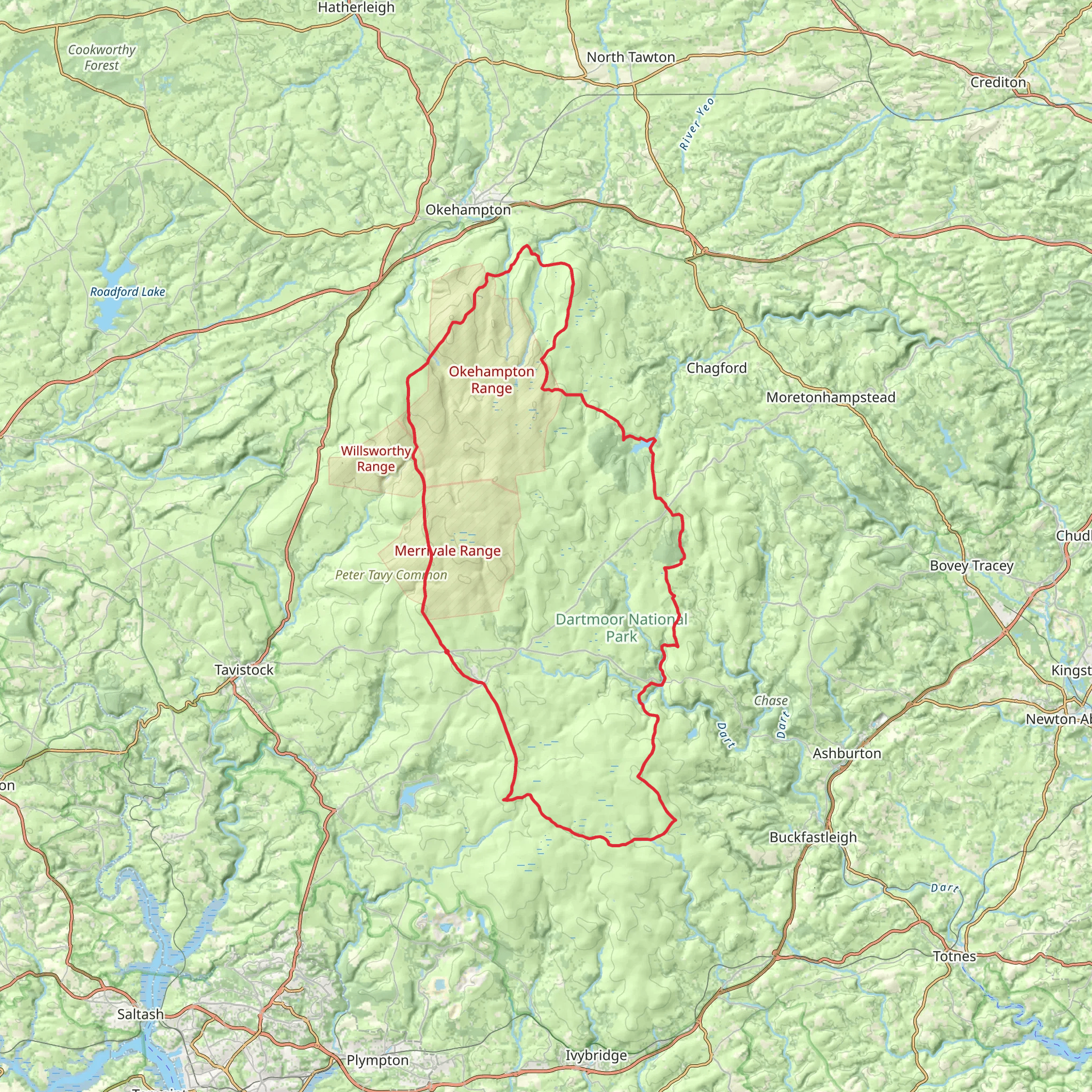 Dartmoor's Ancient Boundary Perambulation mobile static map