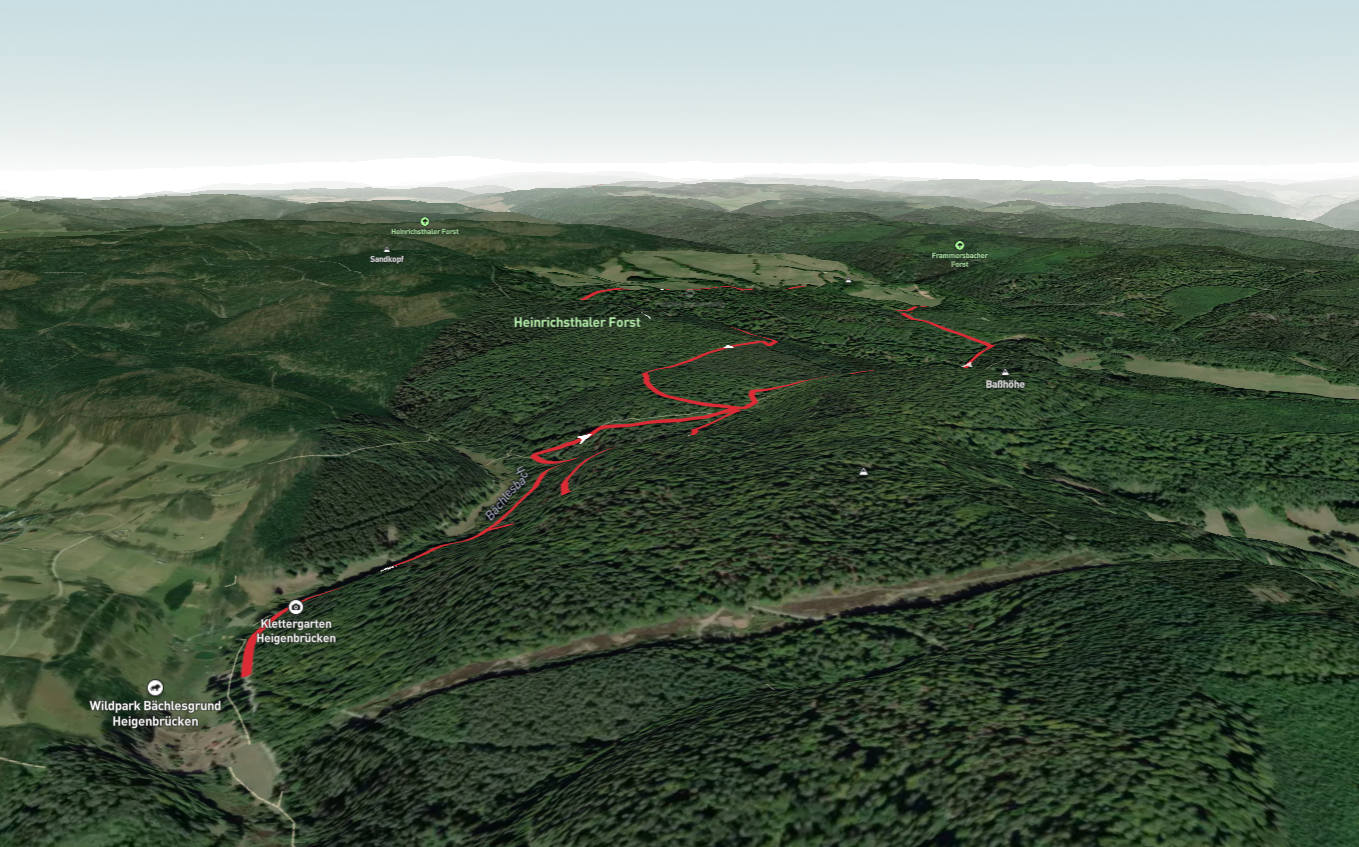 Baßberg, Mittlerer Aubachsee and Heinrichsthaler Forst Loop