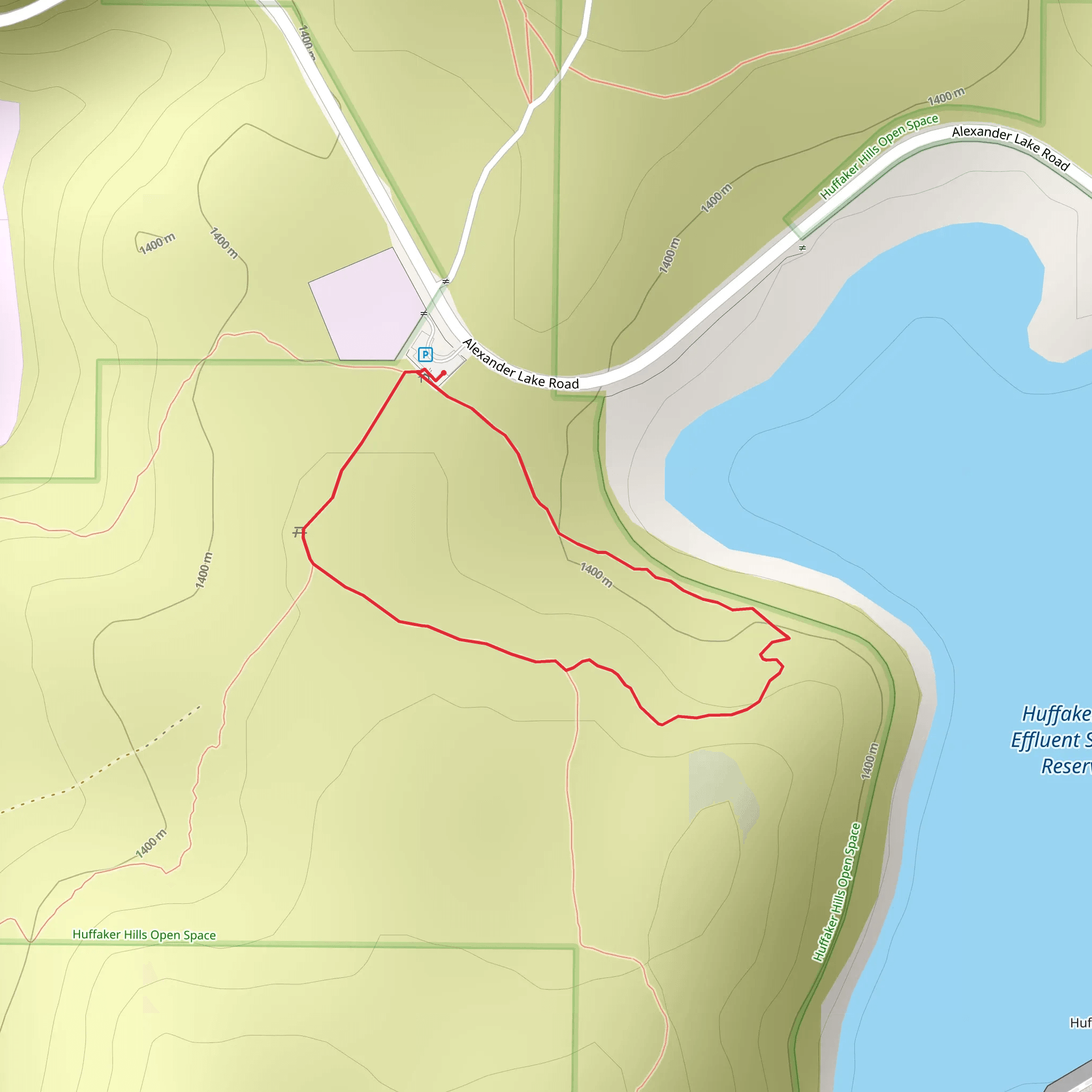 Huffaker Hills Effluent Storage Reservoir West Loop mobile static map