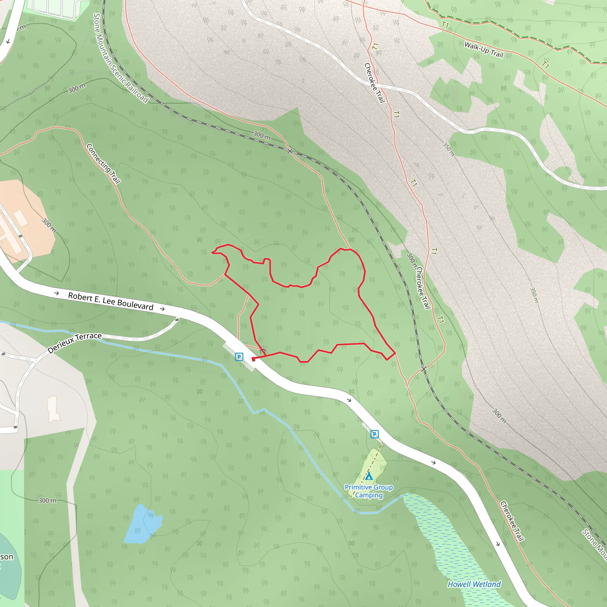 Nature Garden Loop Trail mobile static map