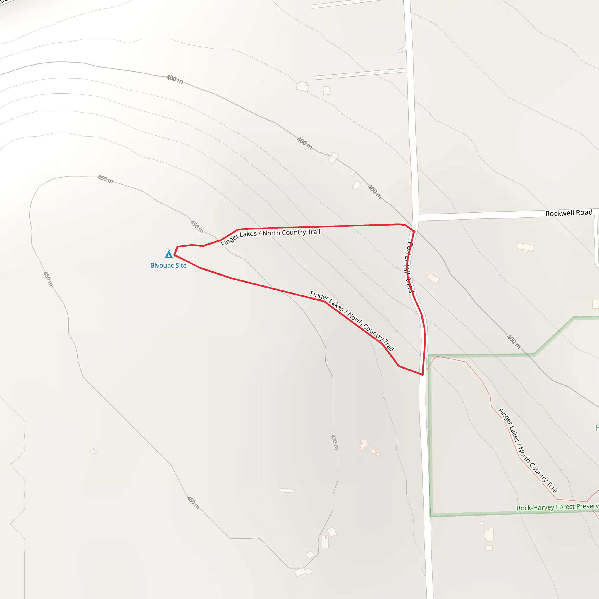 Finger Lakes - North Country Trail Loop mobile static map