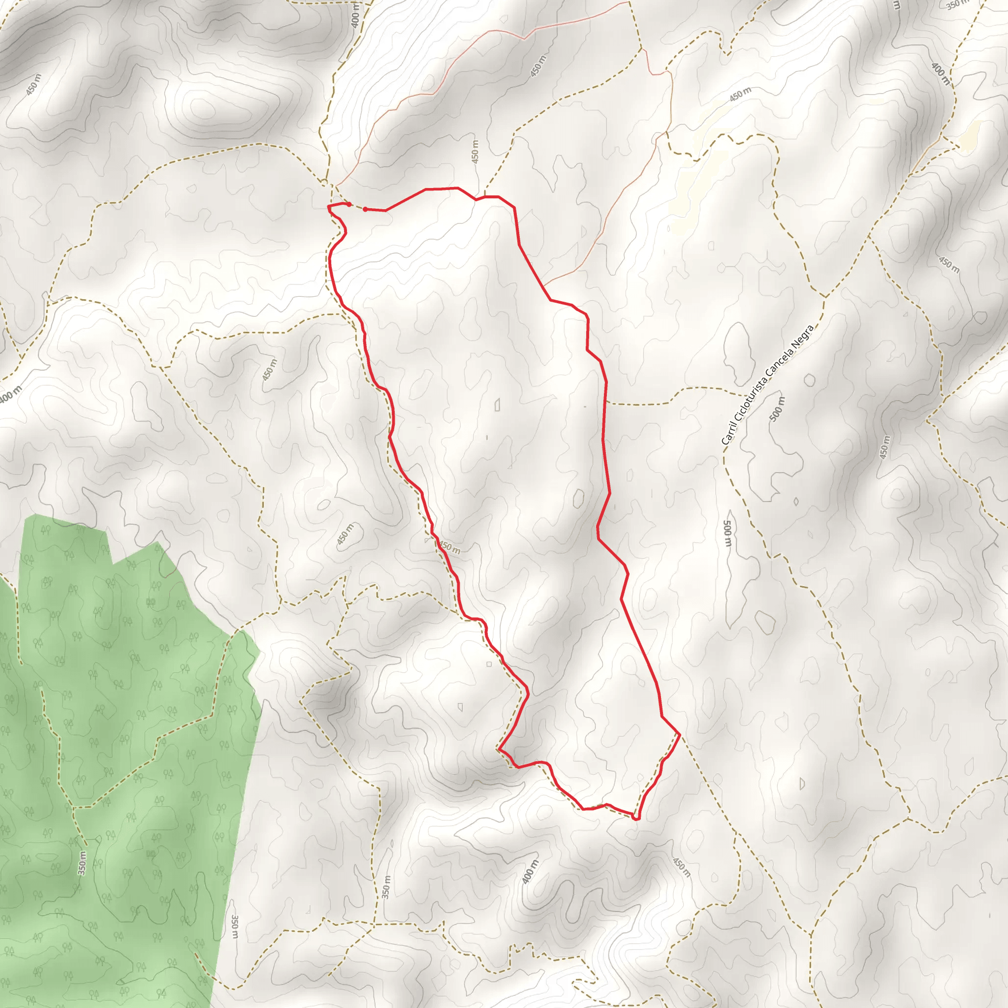 Circular The southern two thousand of Sierra de Gádor PR A 144 mobile static map