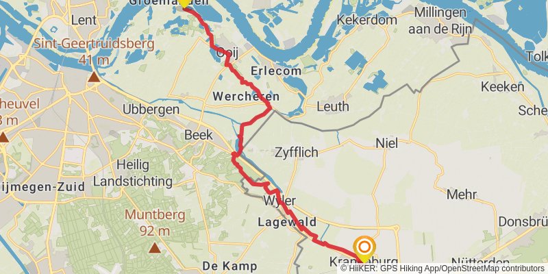Streekpad Nijmegen stage 4 Map