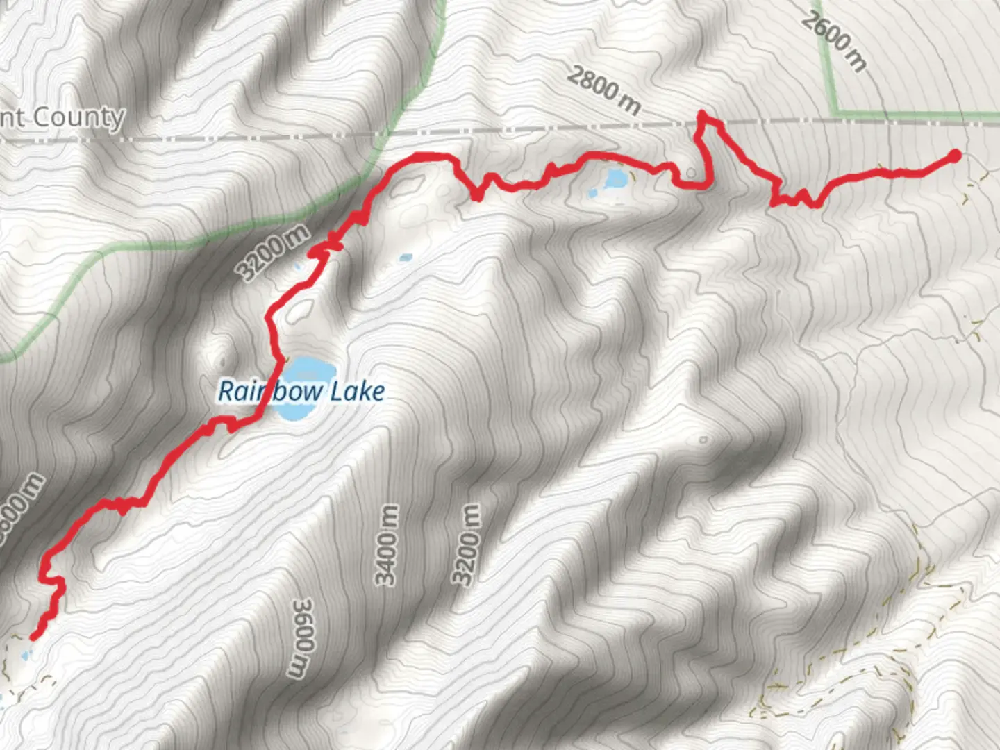 An image depicting the trail Balman Reservoir, Rainbow Lake and North Lake Creek Walk and its surrounding area.