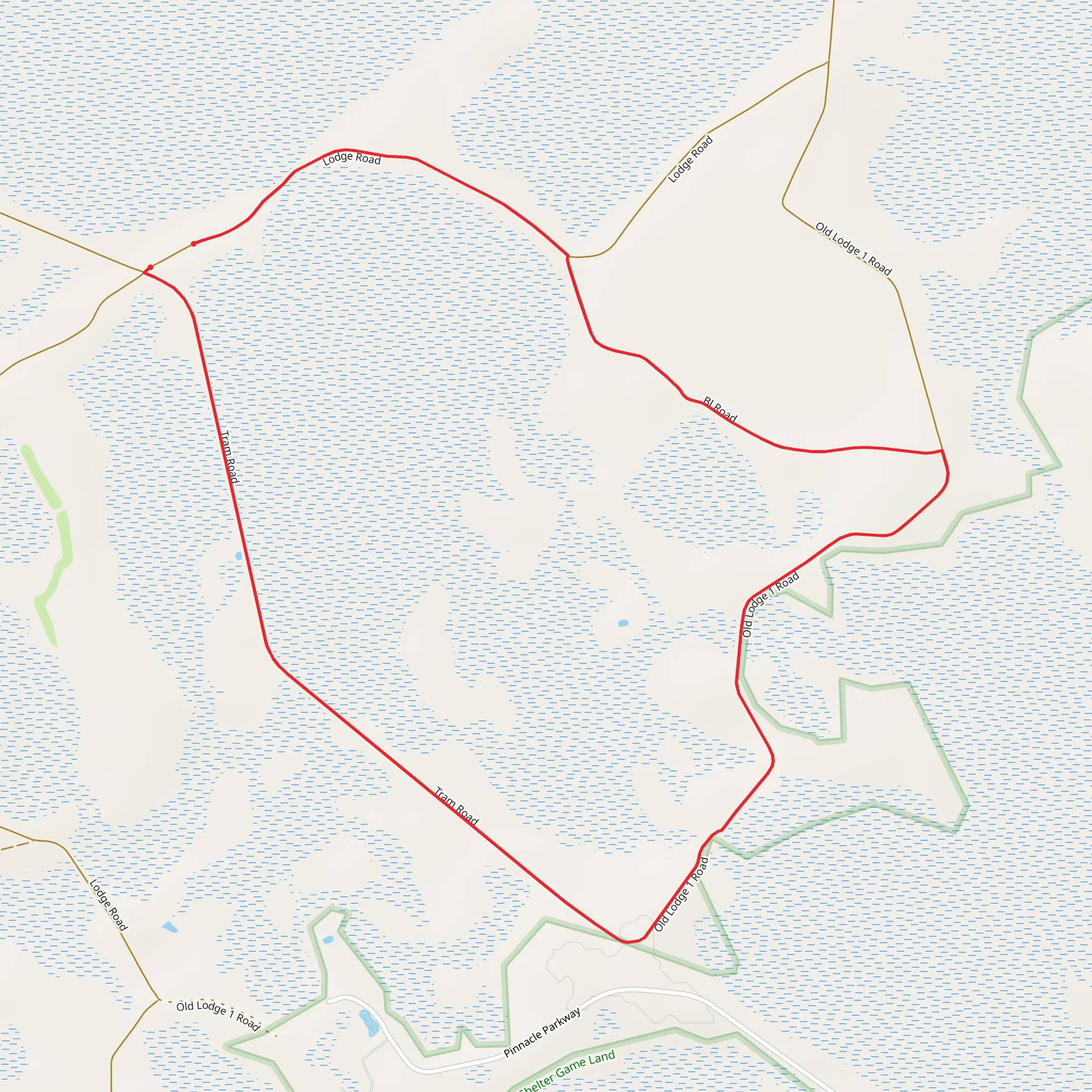 Tram Road Loop mobile static map