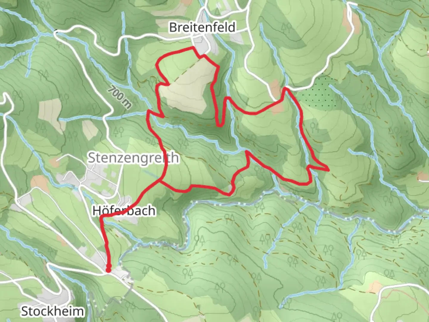 An image depicting the trail Stenzengreith Theme Trail and its surrounding area.