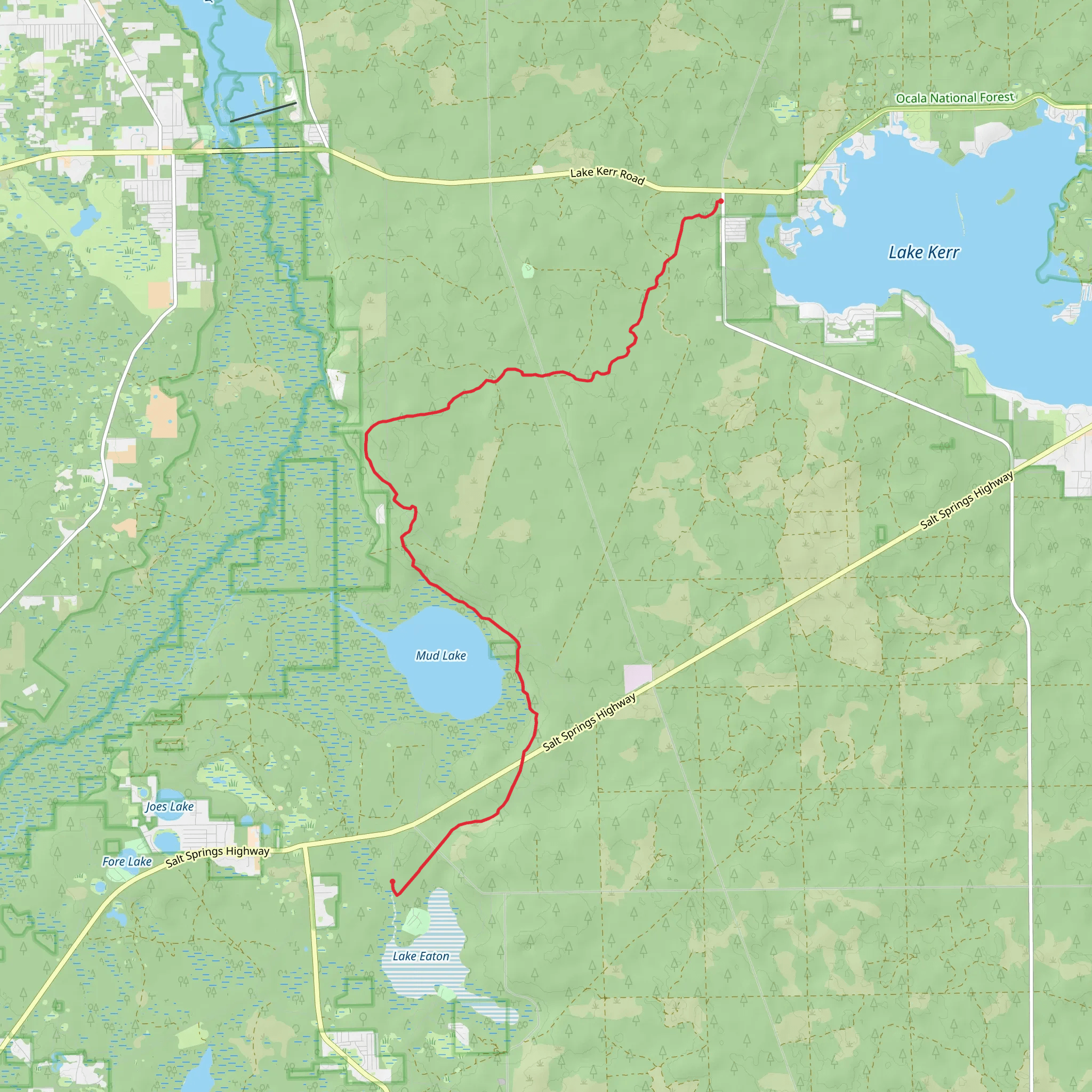 Florida Trail - Lake Eaton mobile static map