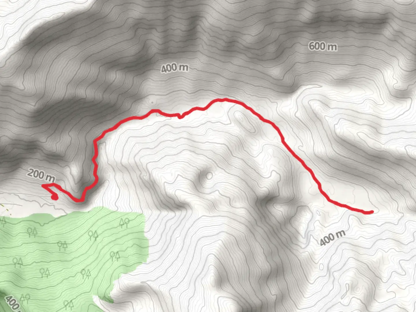 An image depicting the trail Gold Creek and Perserverance Trail and its surrounding area.