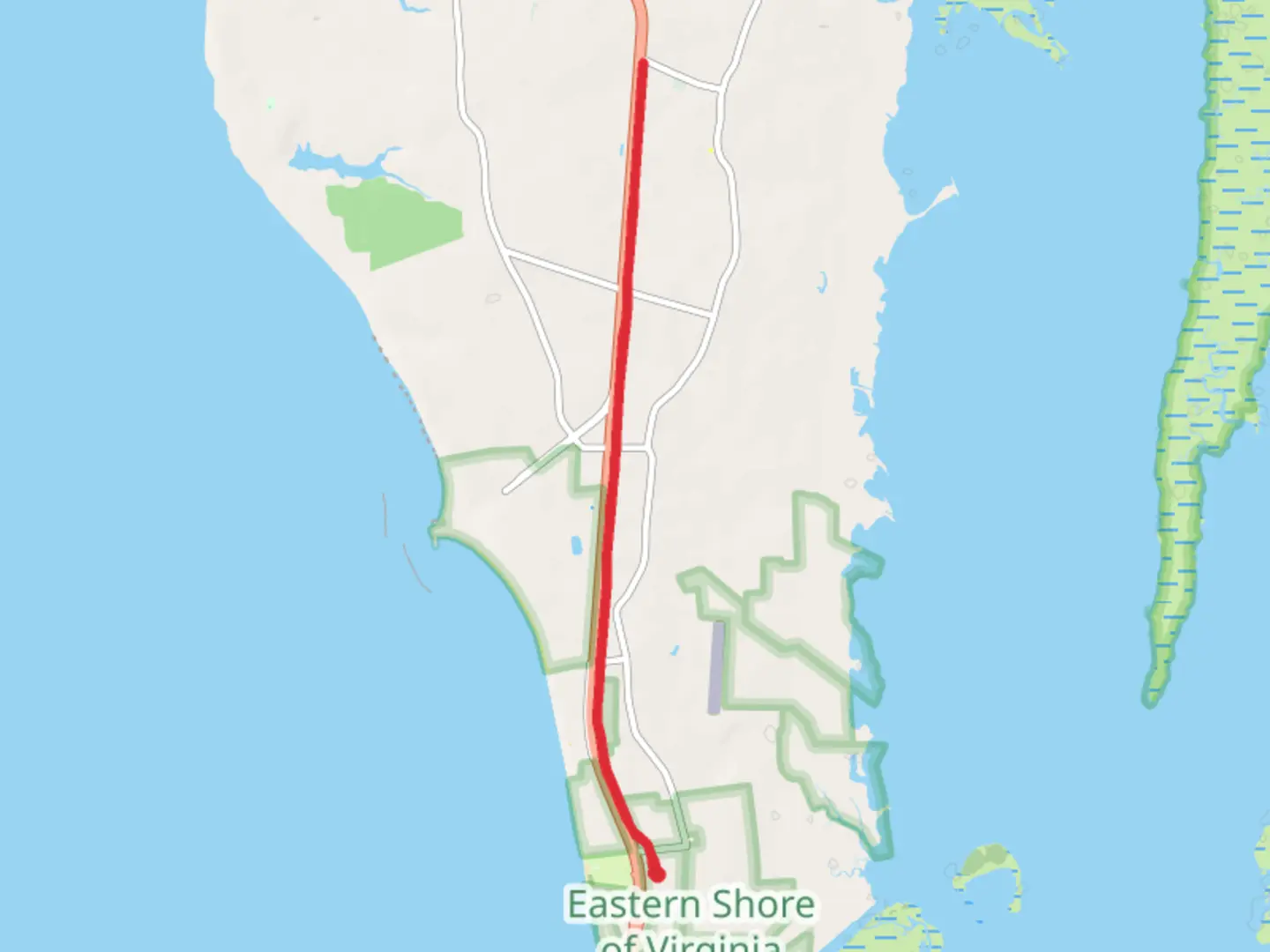 An image depicting the trail Southern Tip Hike Trail and its surrounding area.