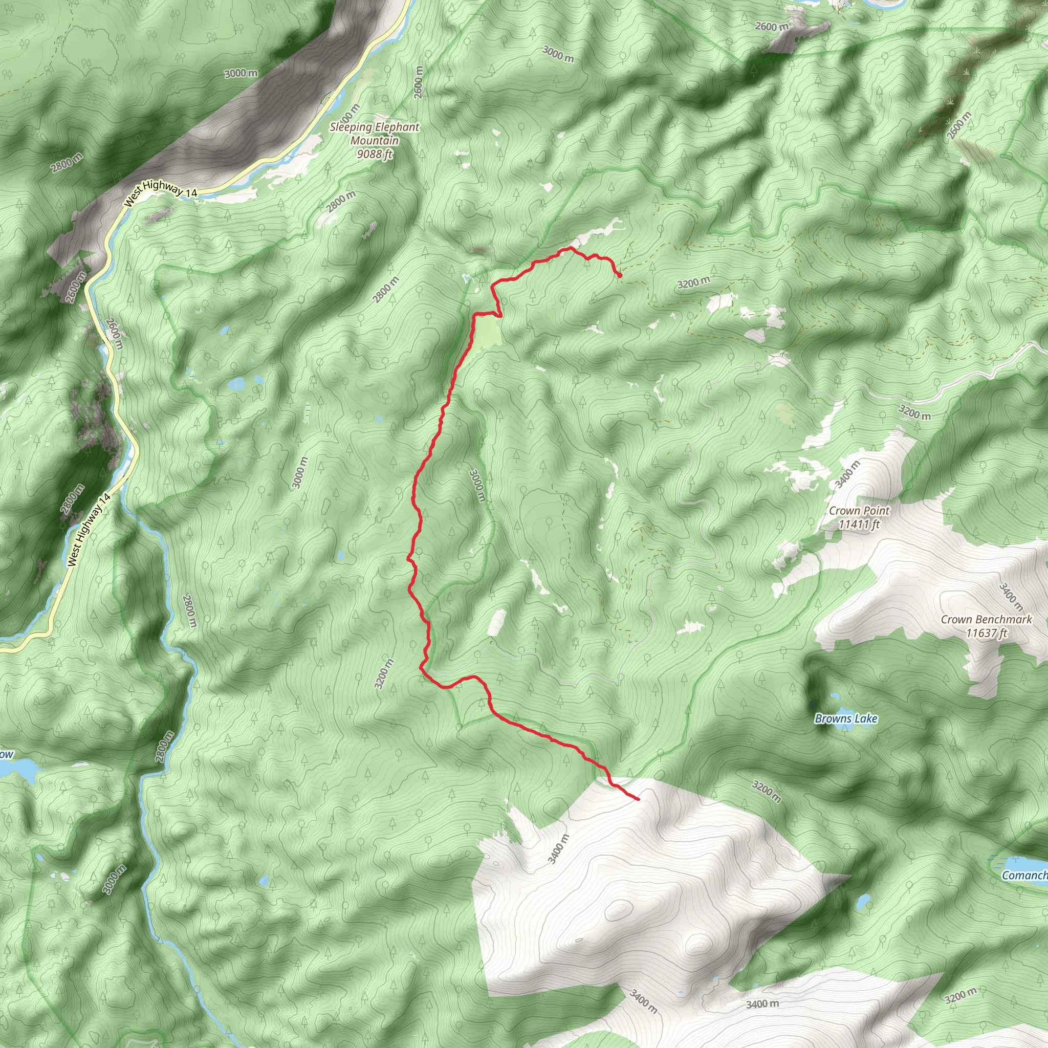 Zimmerman Trail mobile static map