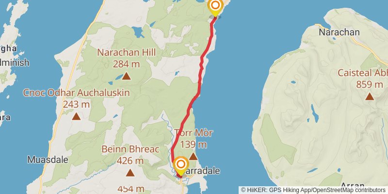 Slí Cholmcille stage 23 Map
