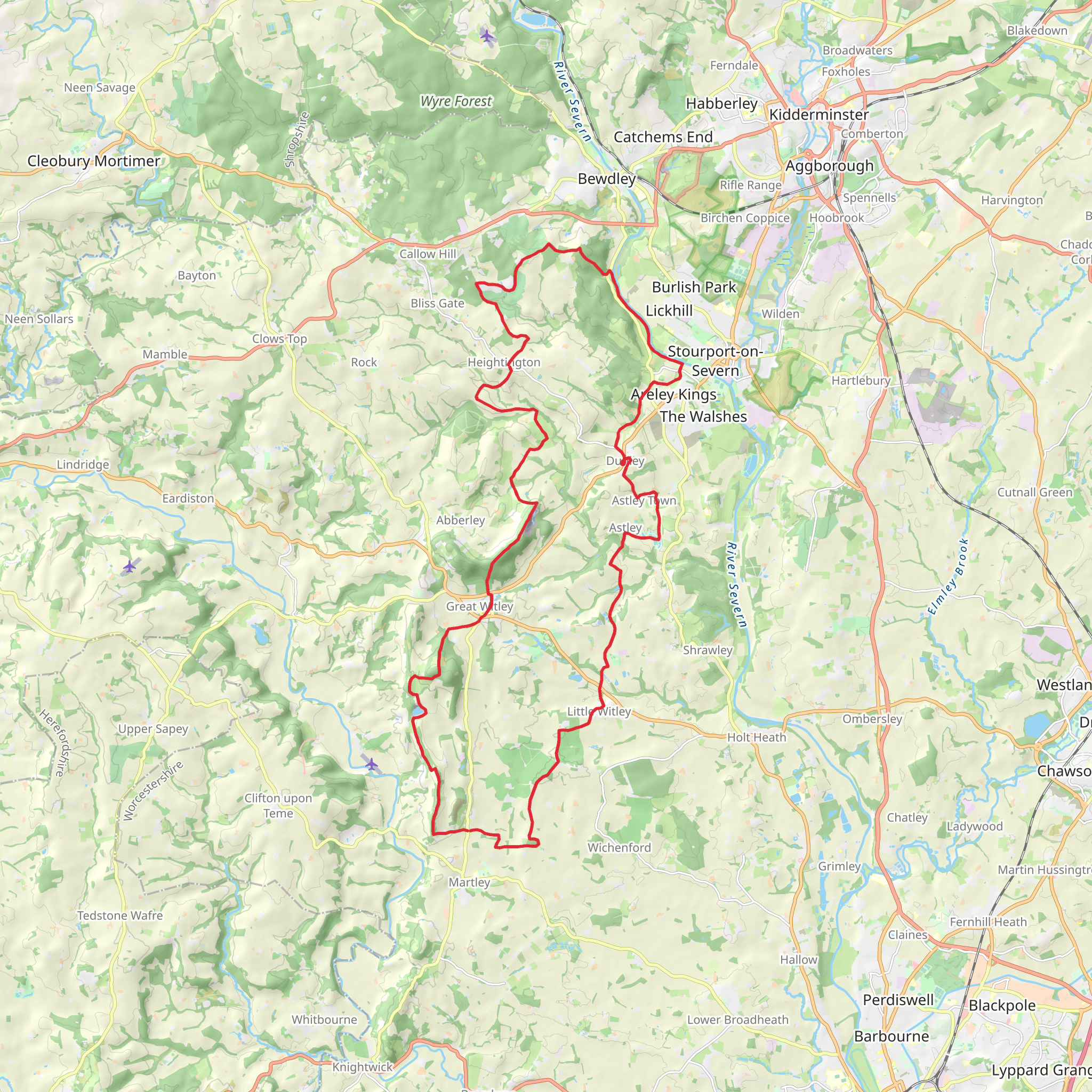Robert's Romp mobile static map
