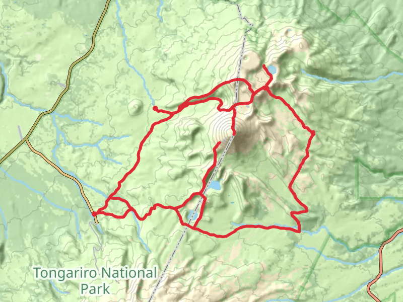 Tongariro Northern Circuit mobile static map