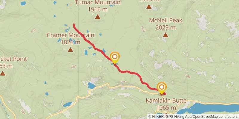 Shellrock Lake Trail stage 2 Map