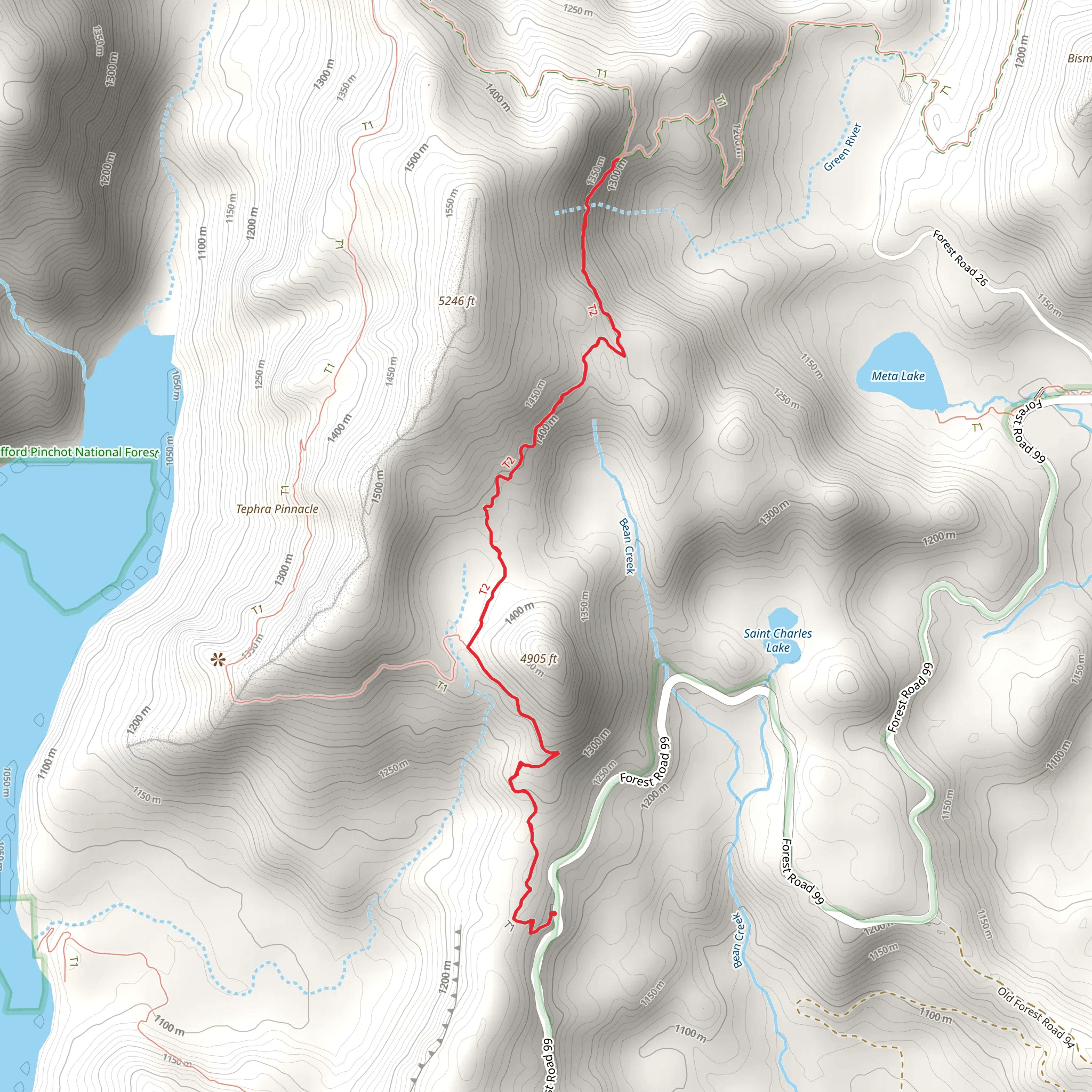 Independence Ridge Trail mobile static map