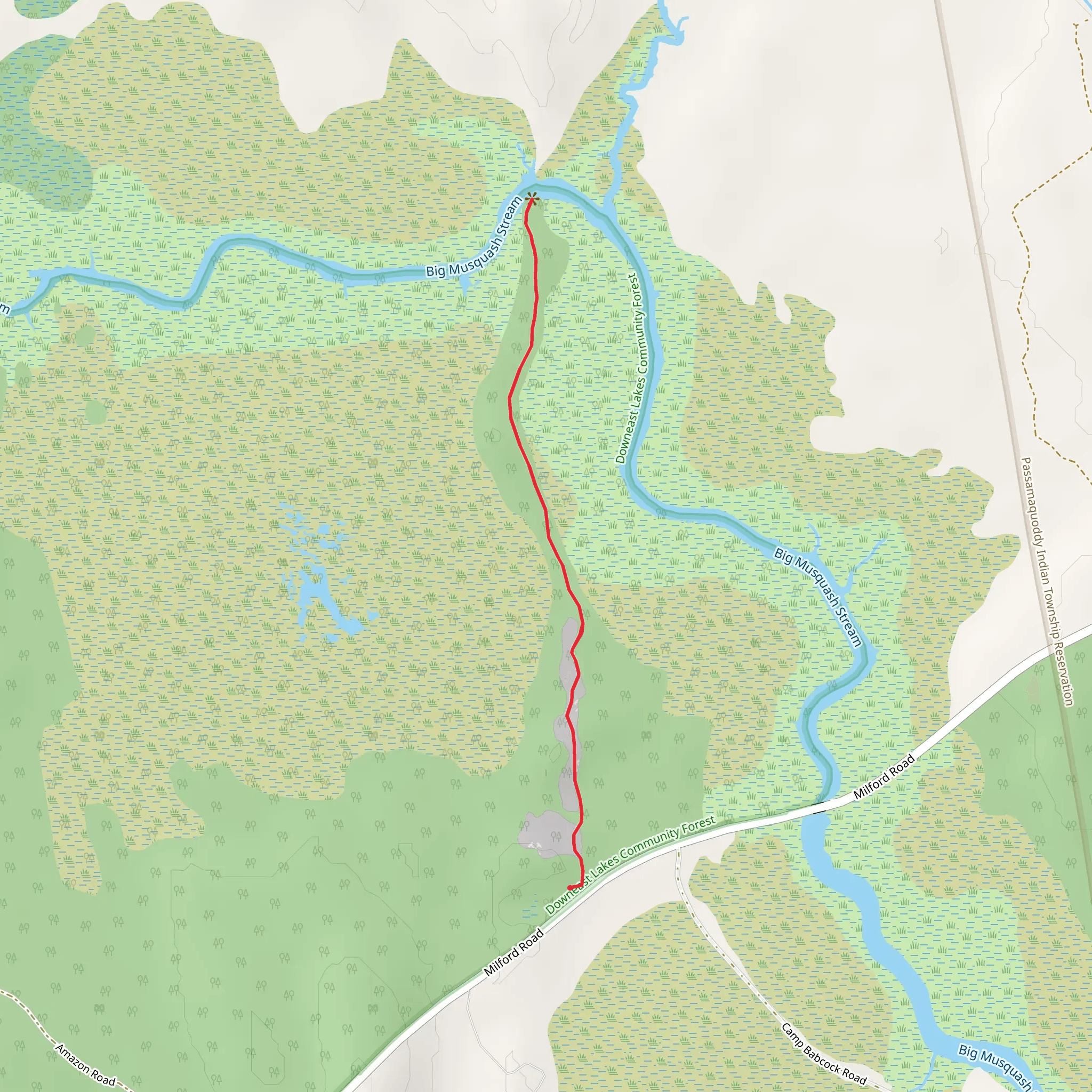 Musquash Esker Trail mobile static map