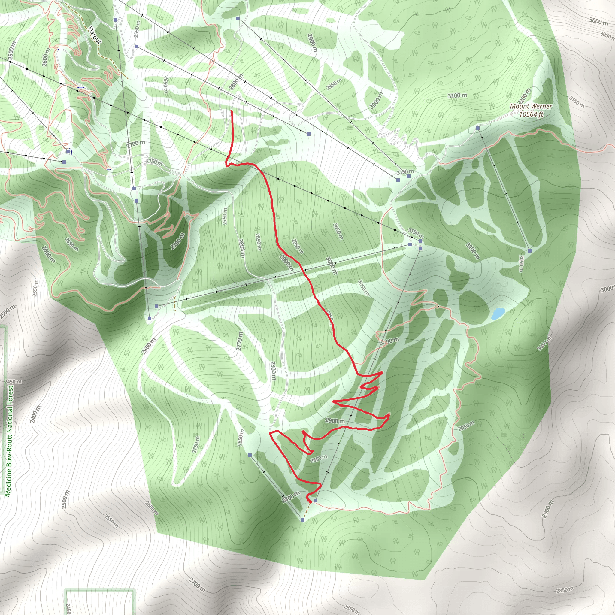 Sunshine Trail mobile static map
