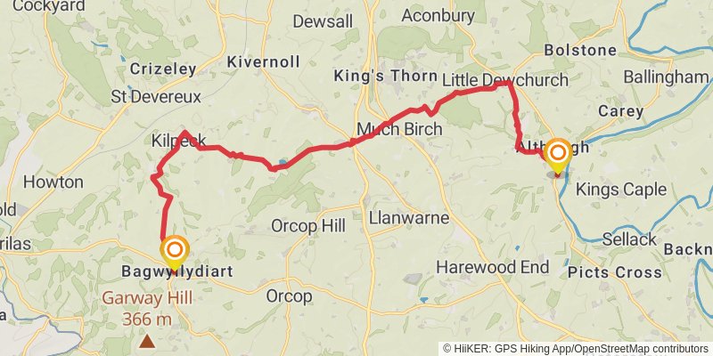 Herefordshire Trail stage 3 Map