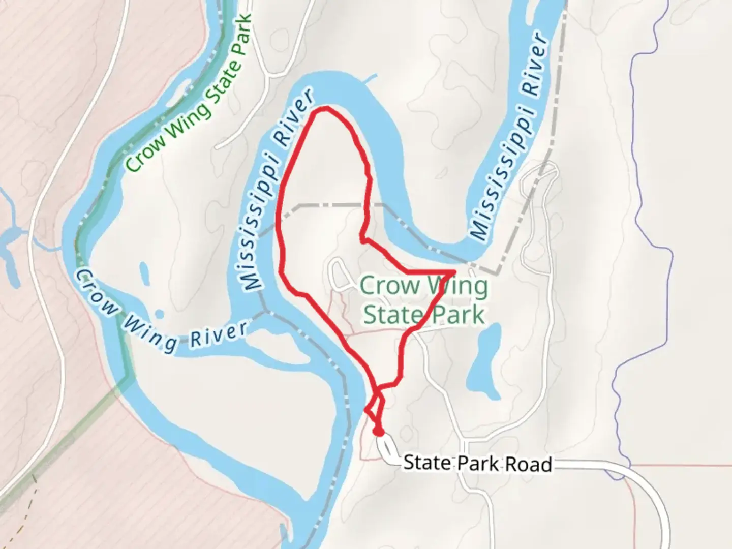 An image depicting the trail Ampith eater and Red River Loop Trail and its surrounding area.