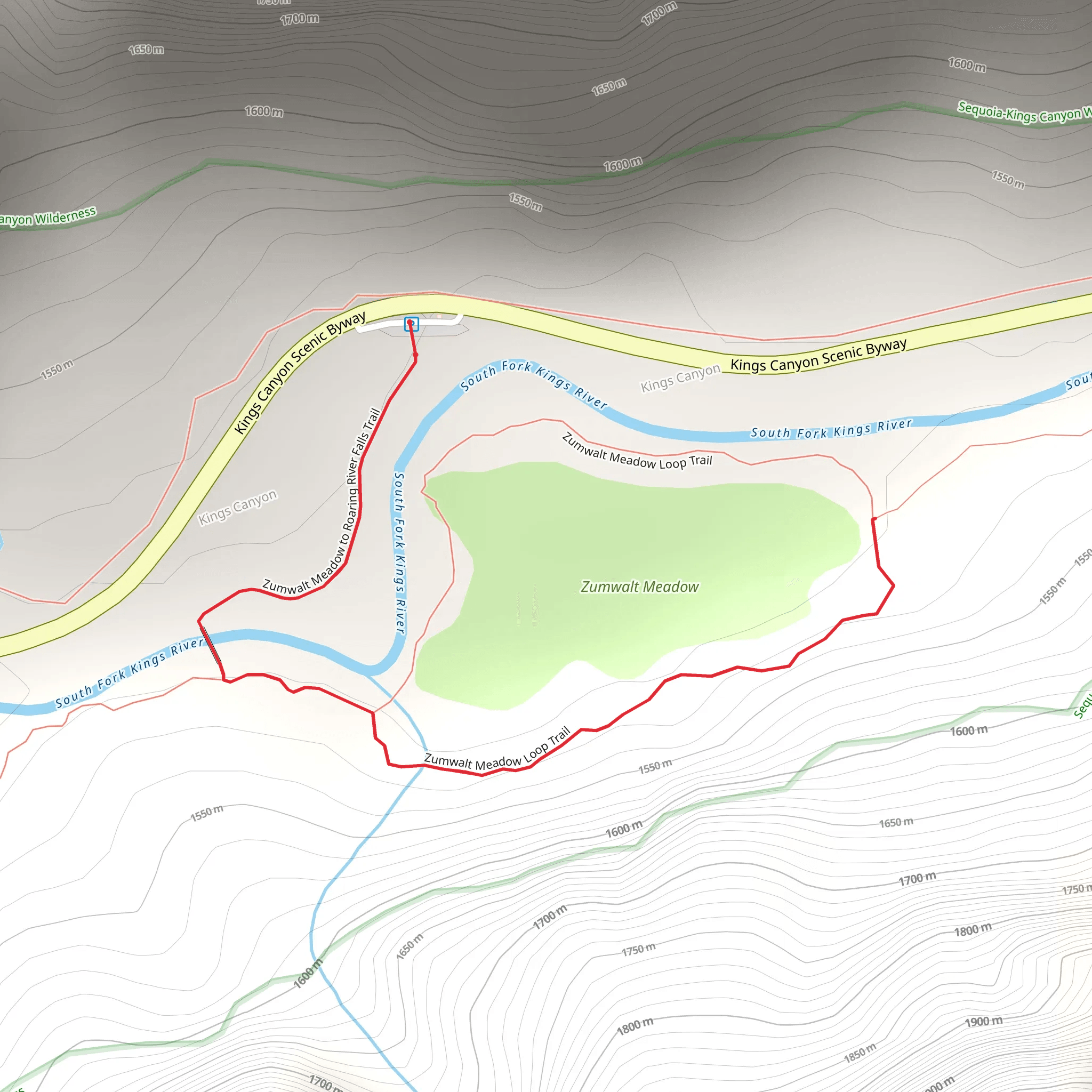 Zumwalt Meadow Trail mobile static map