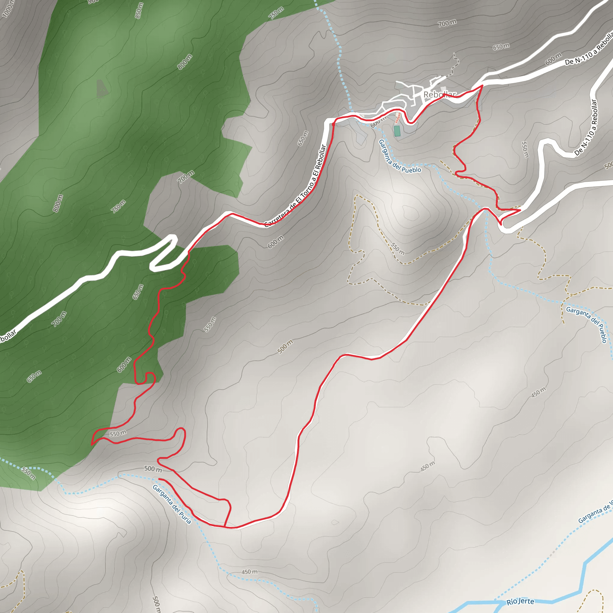 La Puria Gorge SL CC 28 mobile static map