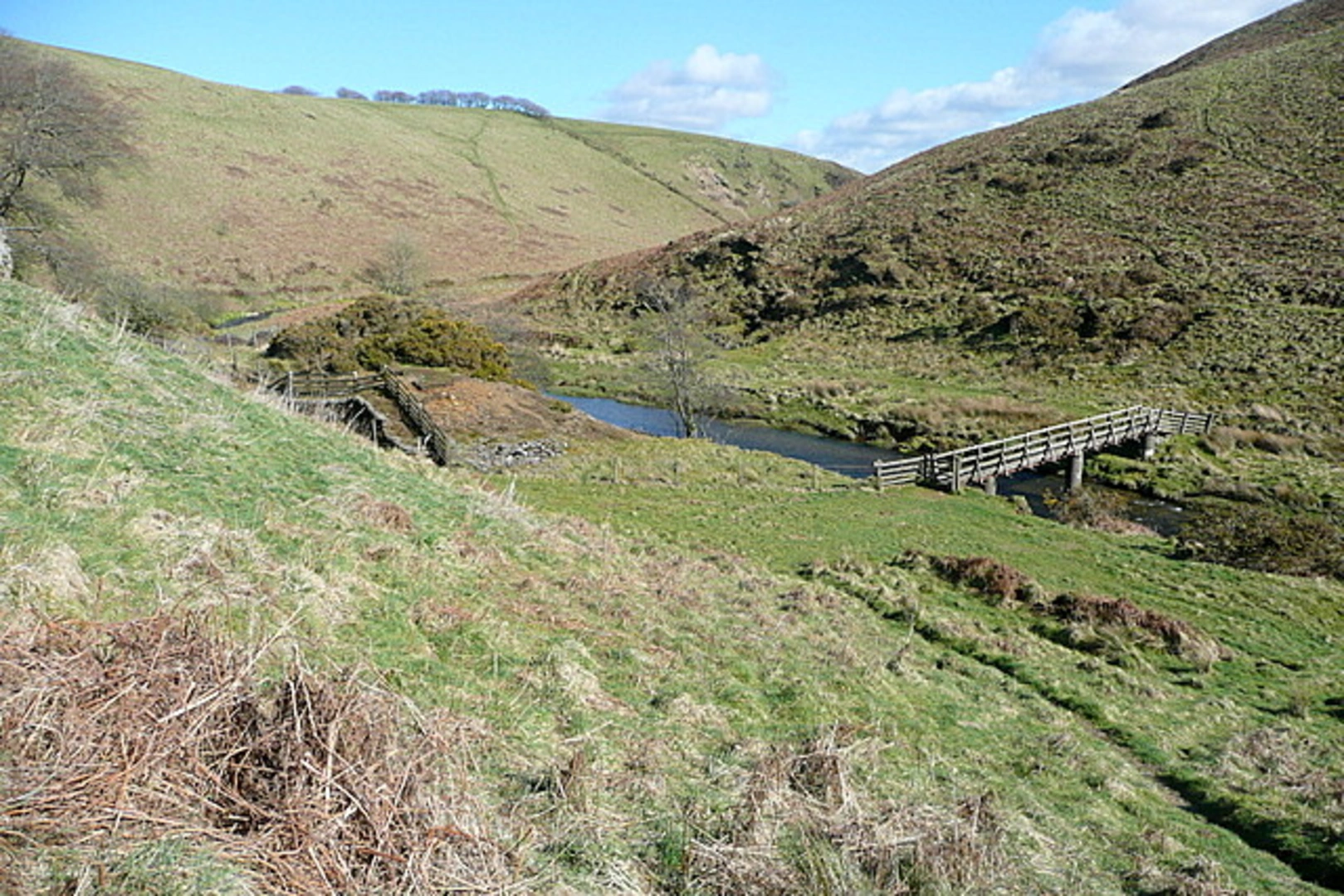 An image depicting the trail Withypoll to Simonsbath Walk and its surrounding area.