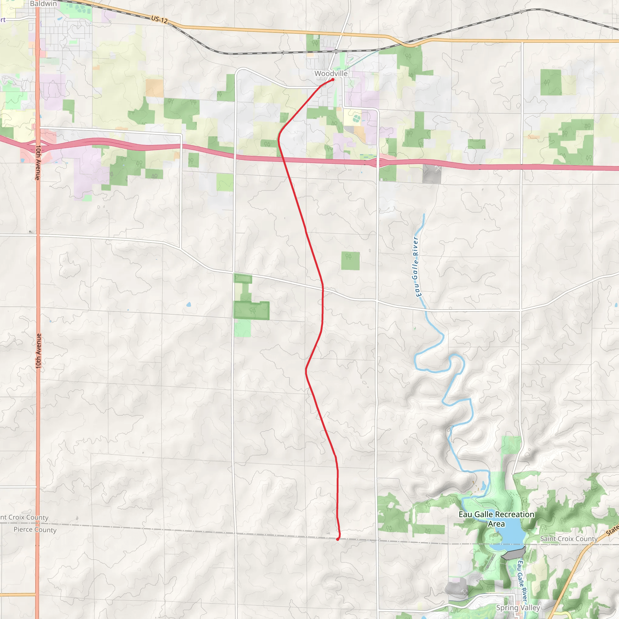 Wildwood Trail mobile static map
