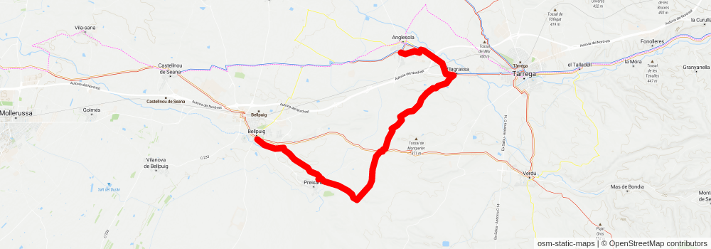 Path of the Barony of Bellpuig PR C 6 stage 2 Map