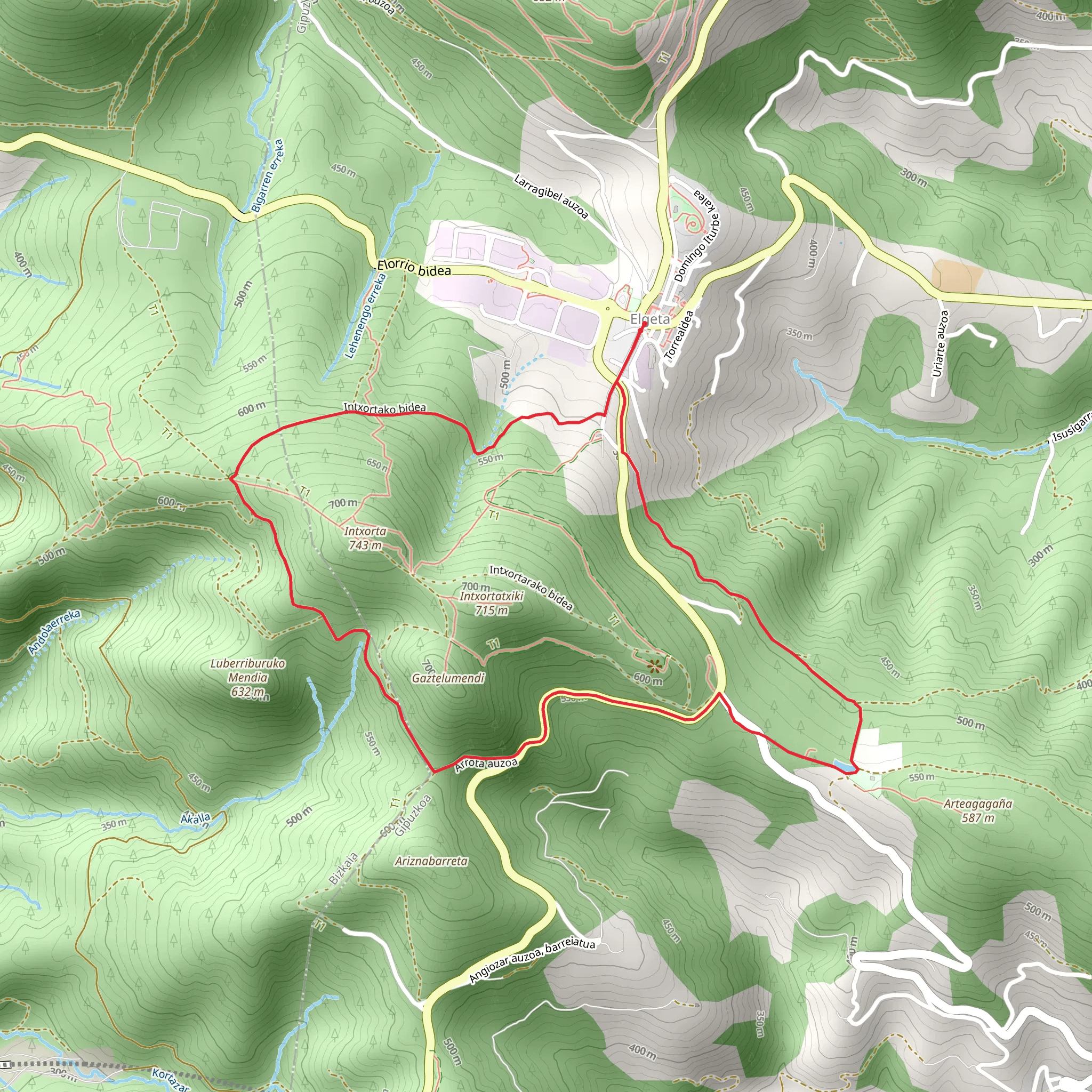 Intxorta - Asentzio PR GI 95 mobile static map