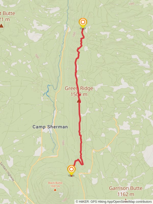 Green Ridge Trail mobile static map