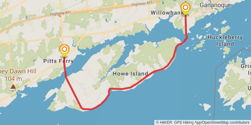 Waterfront Trail alt 1 Map