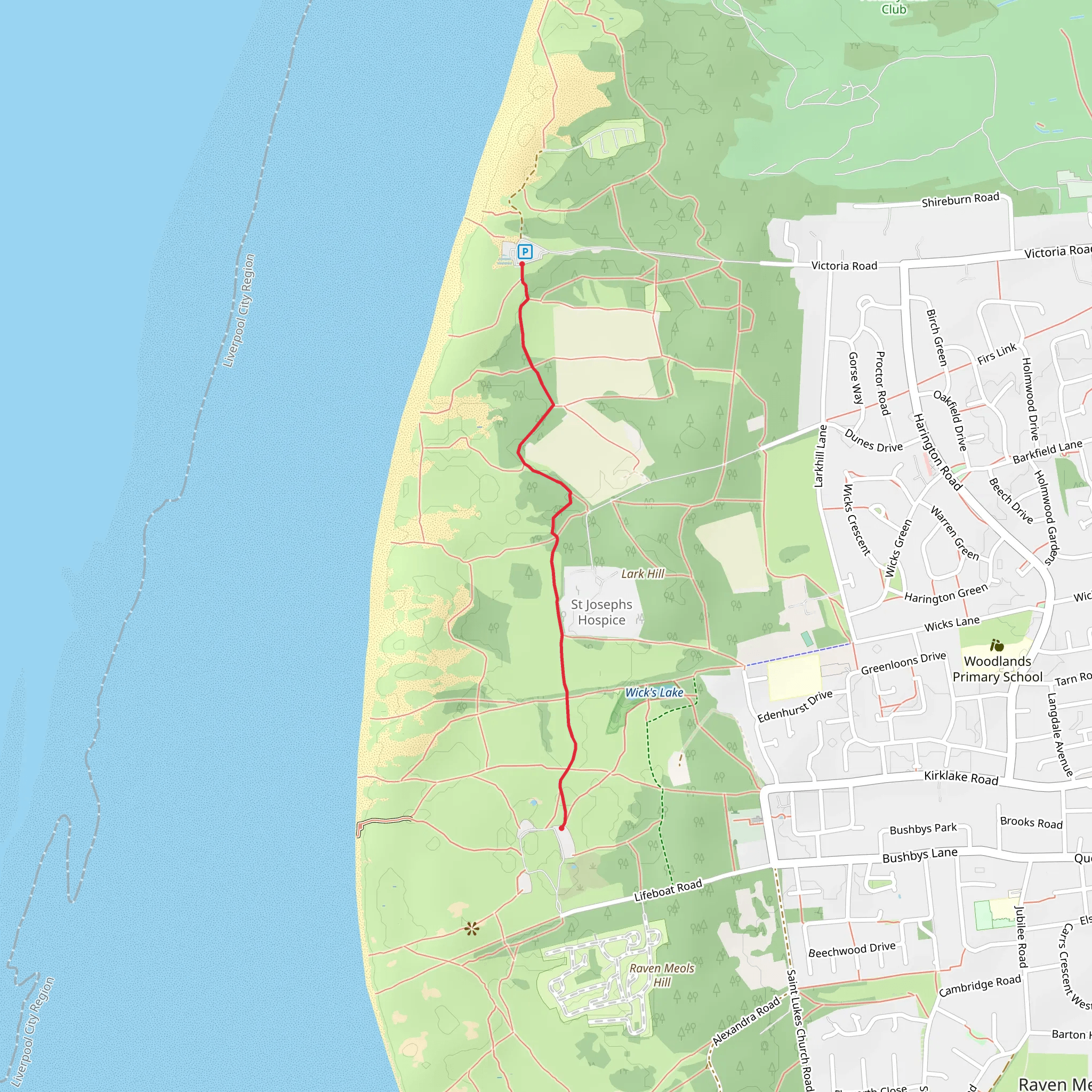 Asparagus Trail mobile static map