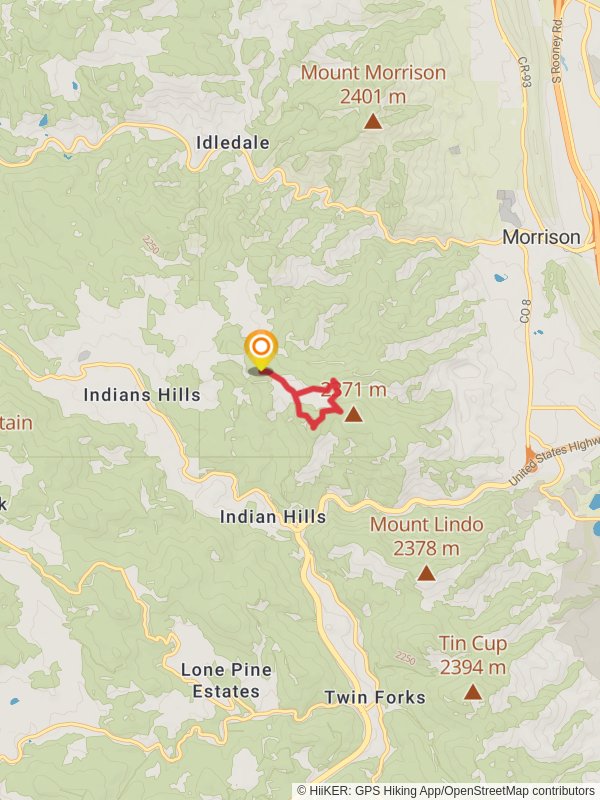 Mount Falcon Loop via Castle Trail