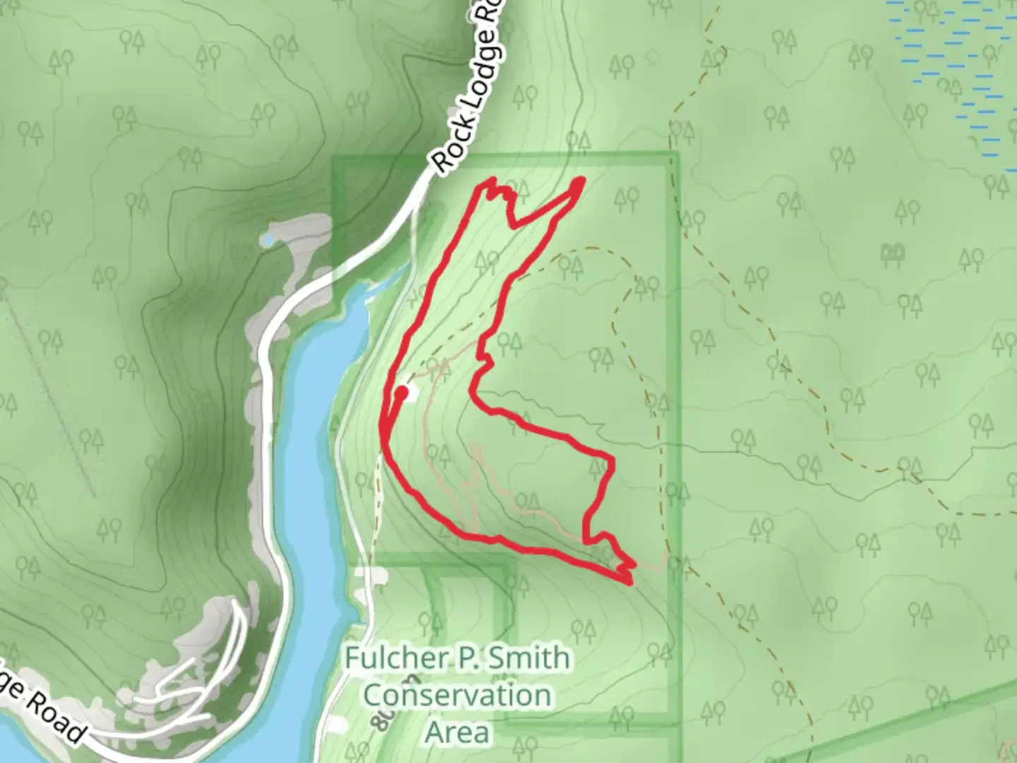 An image depicting the trail Loop Beside Cherry Creek and its surrounding area.